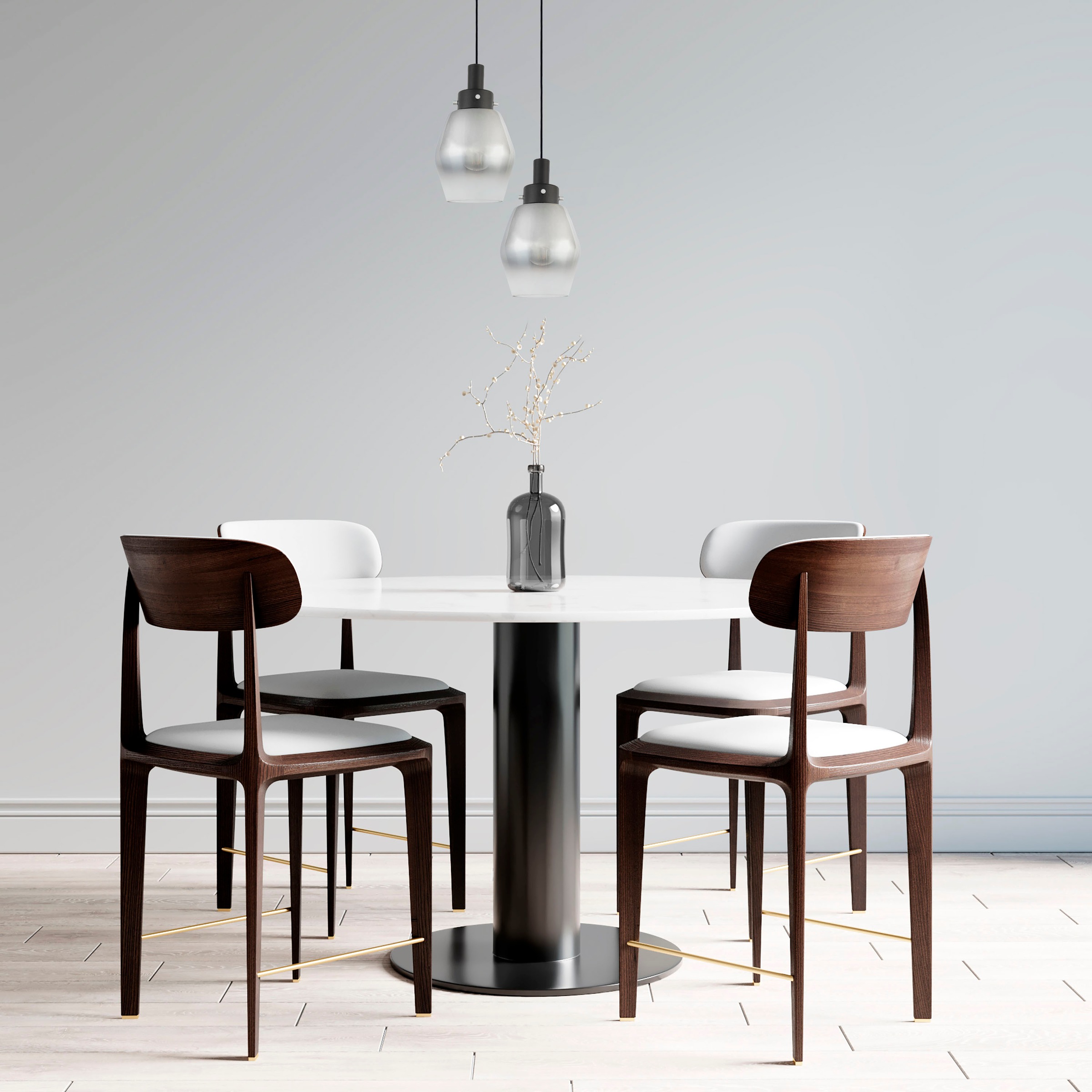 Paco Home Pendelleuchte »DORA«, Leuchtmittel E27 | ohne Leuchtmittel, Hängelampe Pendelleuche Glas Esstisch Industriell Vintage E27 Modern
