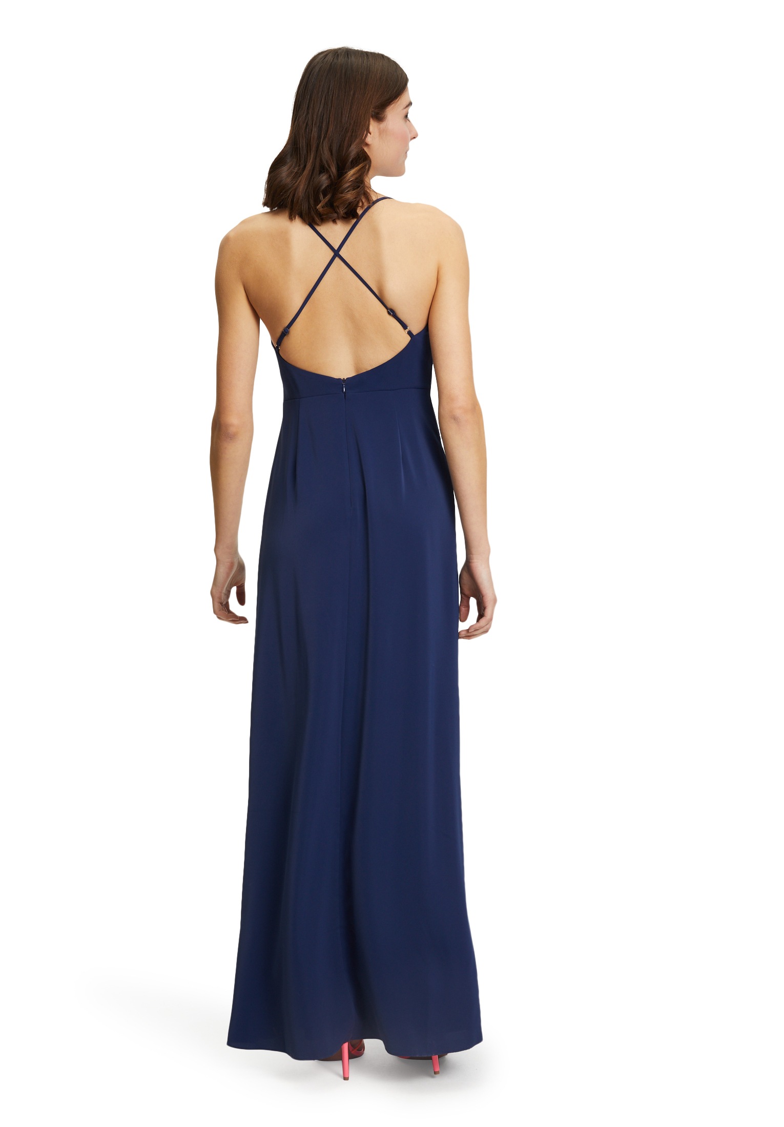 Vera Mont Abendkleid »Vera Mont Abendkleid mit Wasserfallausschnitt«, Schlitz