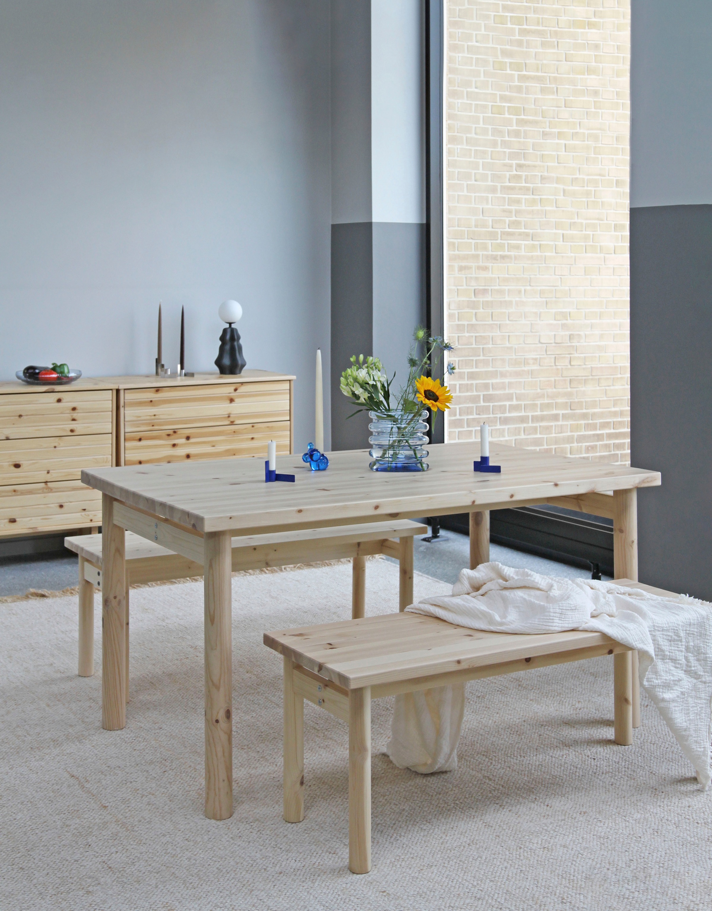 Karup Design Esstisch »PACE DINING TABLE« aus FSC®-zertifiziertem Kiefernholz, Größe 150 x 75 cm.