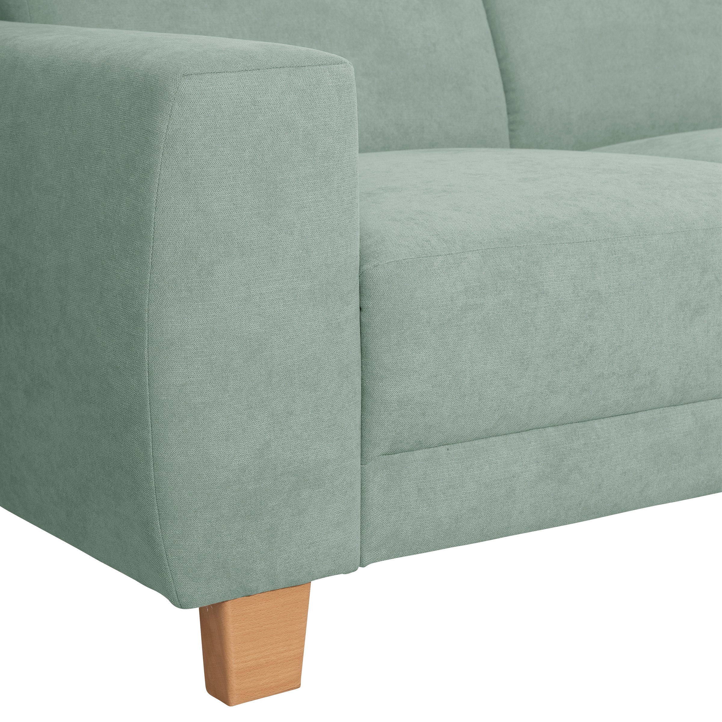 Max Winzer® Ecksofa »Blackpool modern, mittlere Sitzhärte mit hochwertiger Schaumpolsterung«, Lounge-Charakter durch niedrigen, leicht gewölbten Rücken