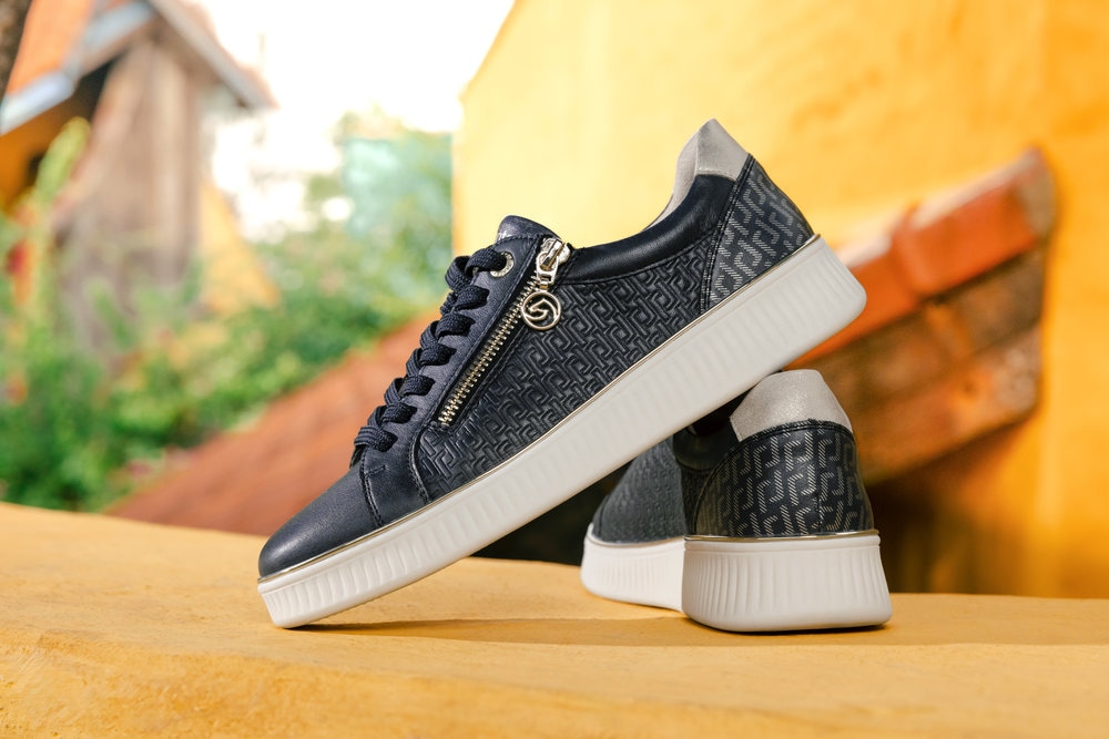 Remonte Plateausneaker, Freizeitschuh, Halbschuh, Schnürerschuh, seitlicher Reißverschluss