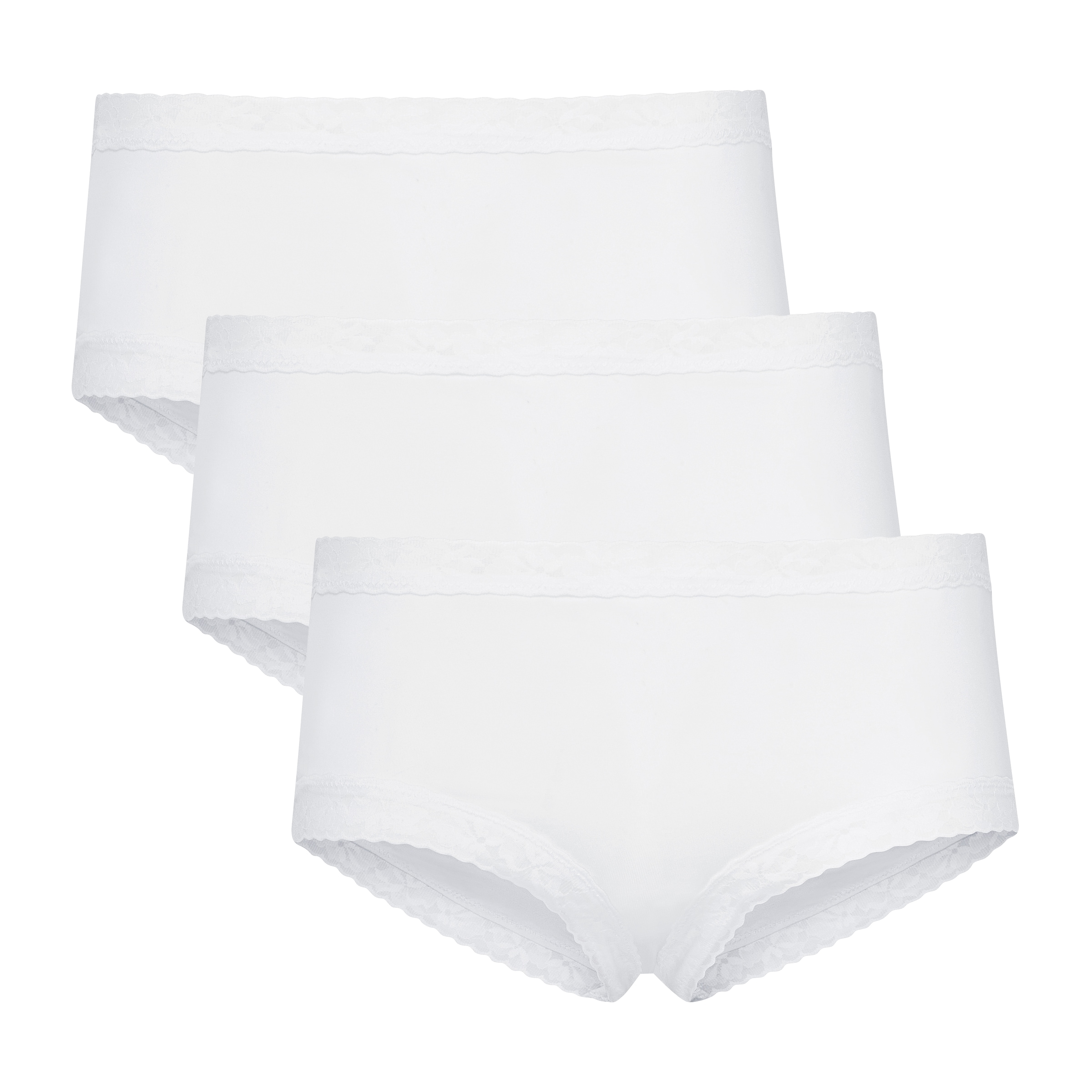 Jockey Slip "SOFT STRETCH LACE BRIEF 3PACK", (3er Pack), Florales Muster, d günstig online kaufen