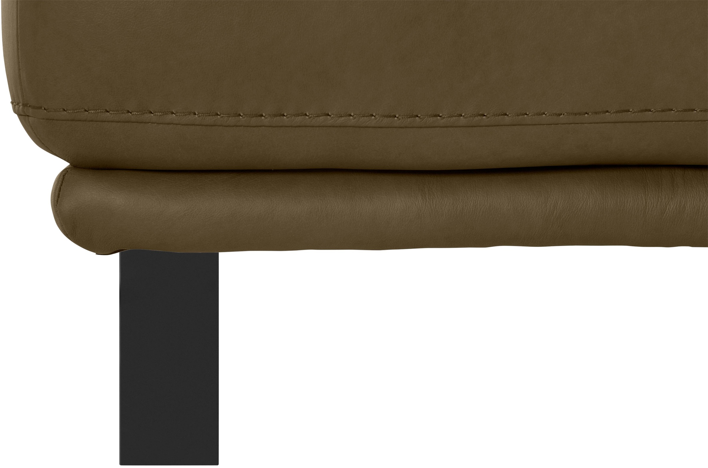 W.SCHILLIG Hocker »montanaa«, mit Metallkufen in Schwarz pulverbeschichtet, Breite 71 cm