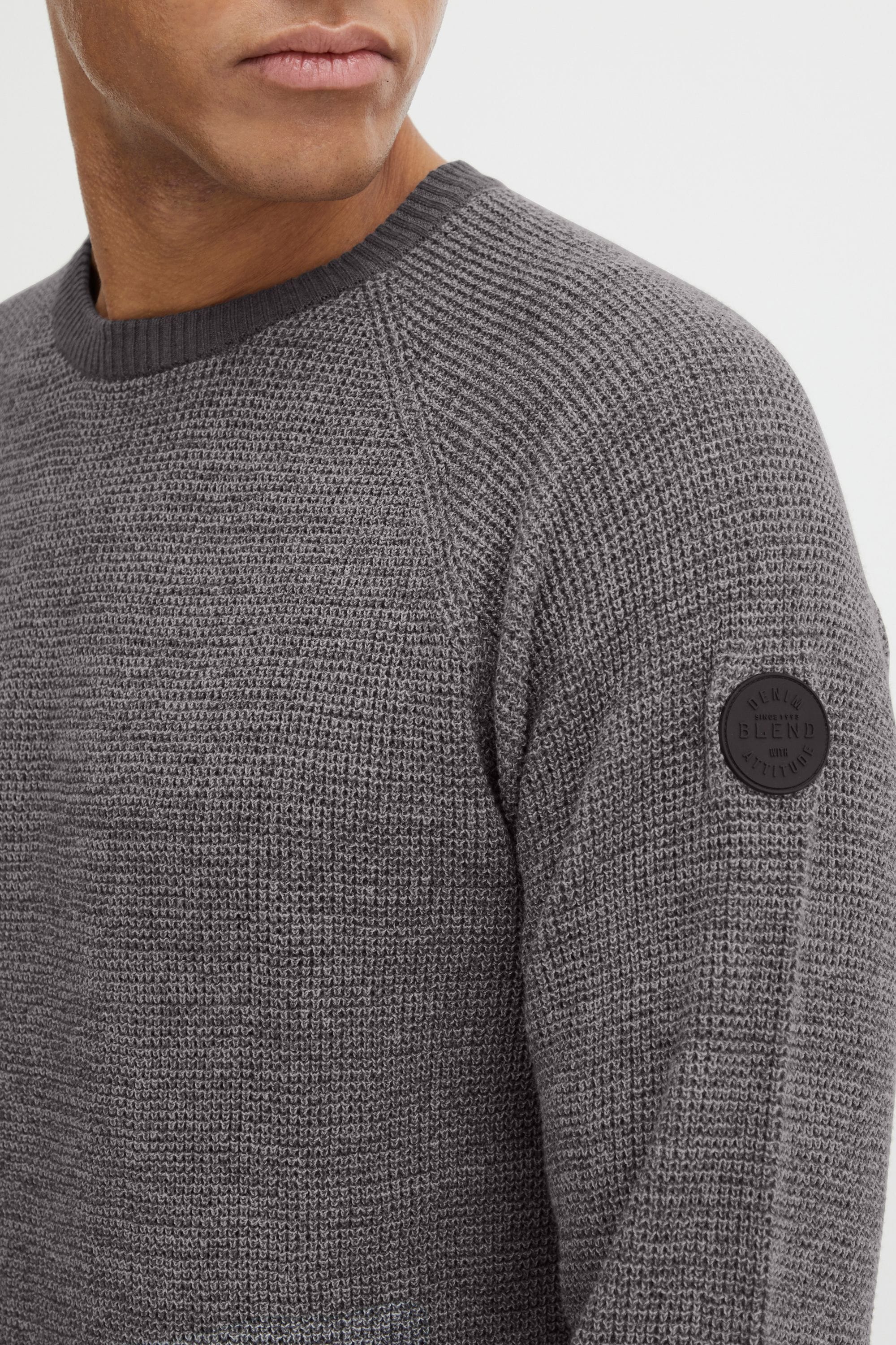 Blend Strickpullover »BHComen« Stilvoller Feinstrick-Pullover mit Rundhalsausschnitt