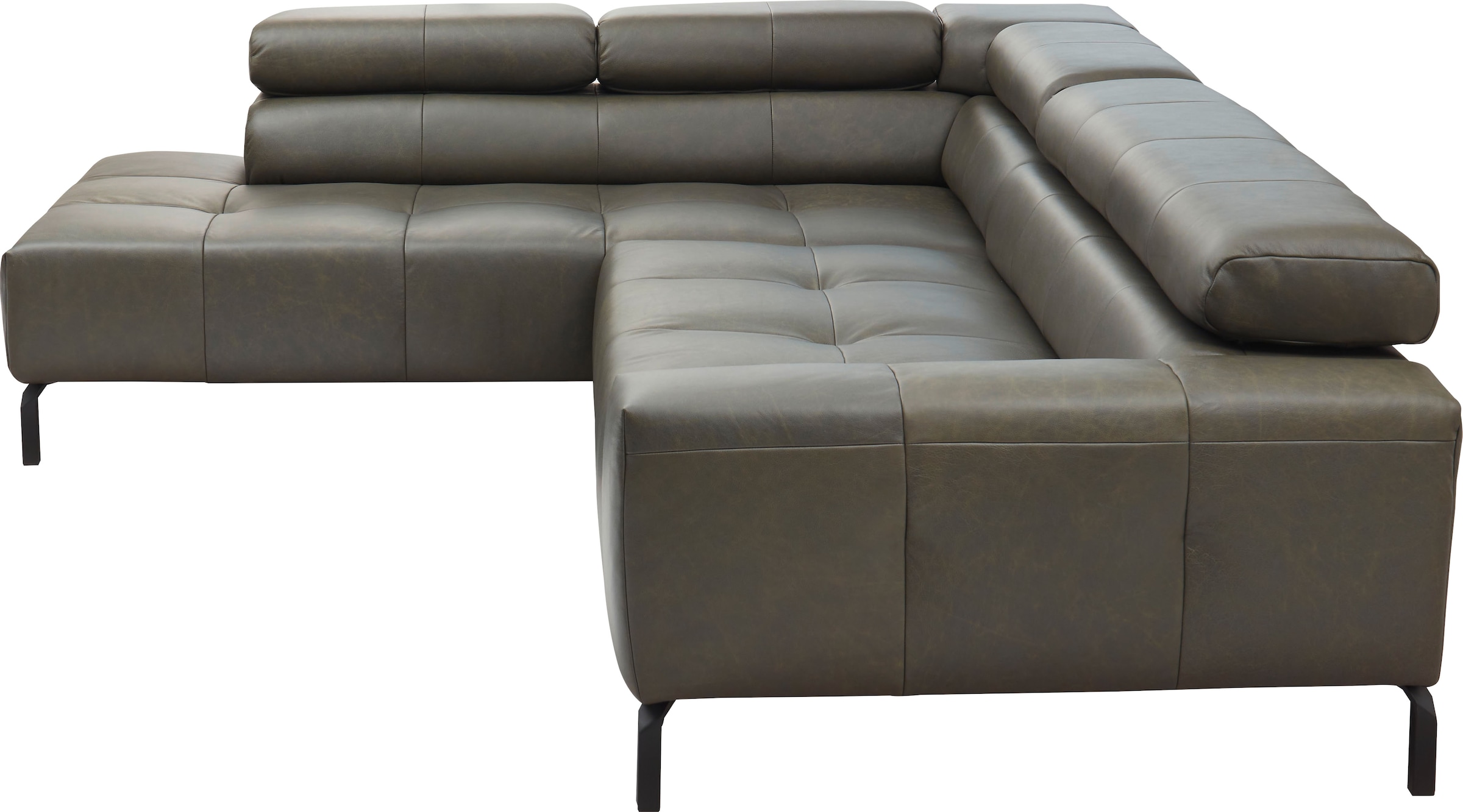 Places of Style Ecksofa »Cleveland, L-Form, incl. Kopfteilverstellung, Breite 276 cm«, wahlweise elektrischer Sitzvorzug