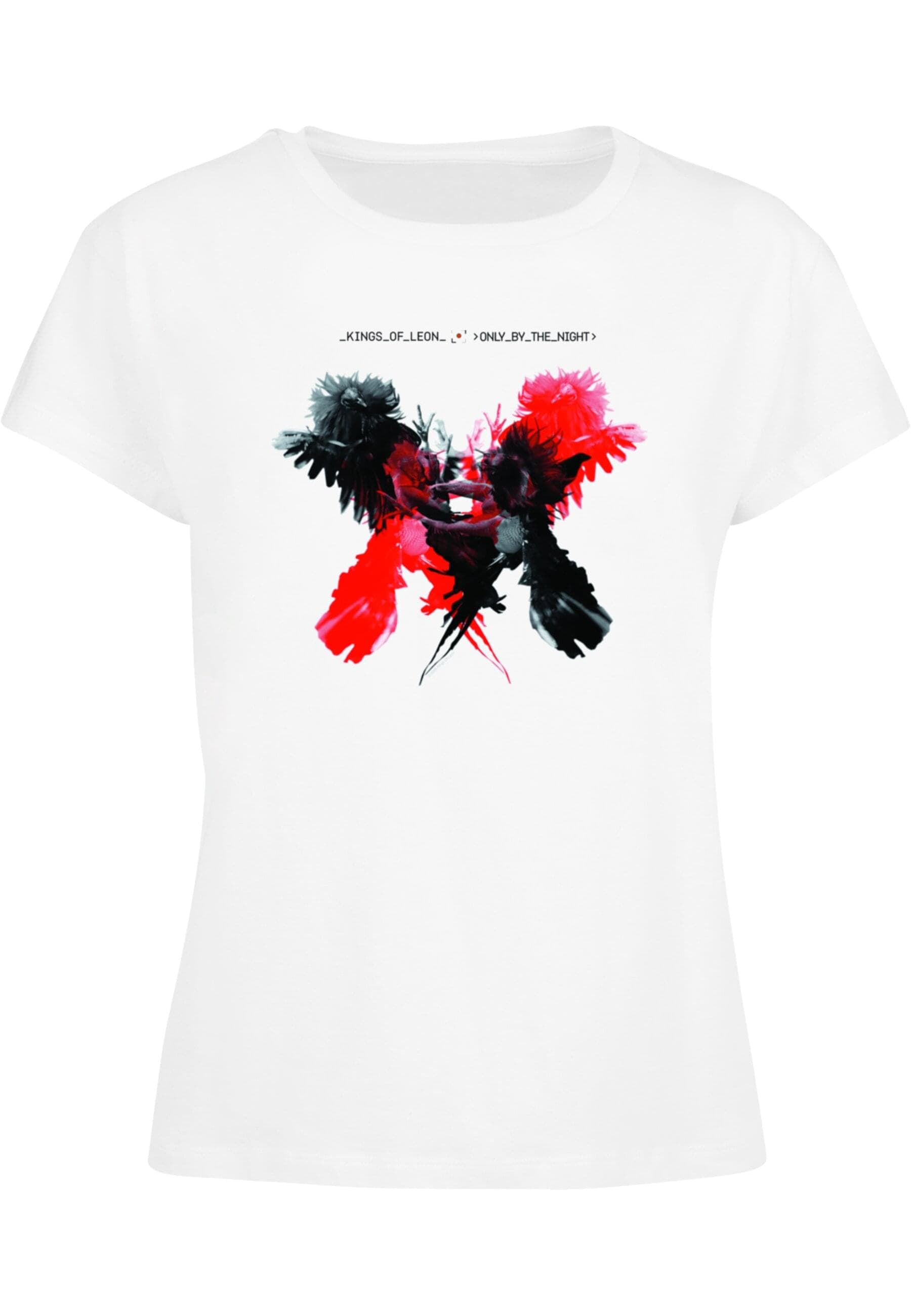 Merchcode T-Shirt »Merchcode Damen Ladies Kings Of Leon - OBTN cover Box Tee«, (1 tlg.)