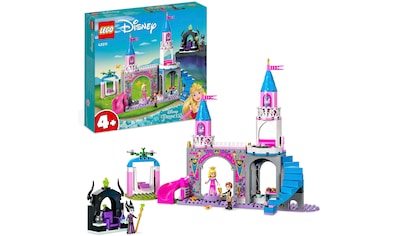 Konstruktionsspielsteine »Auroras Schloss (43211), LEGO® Disney«, (187 St.), Made in...