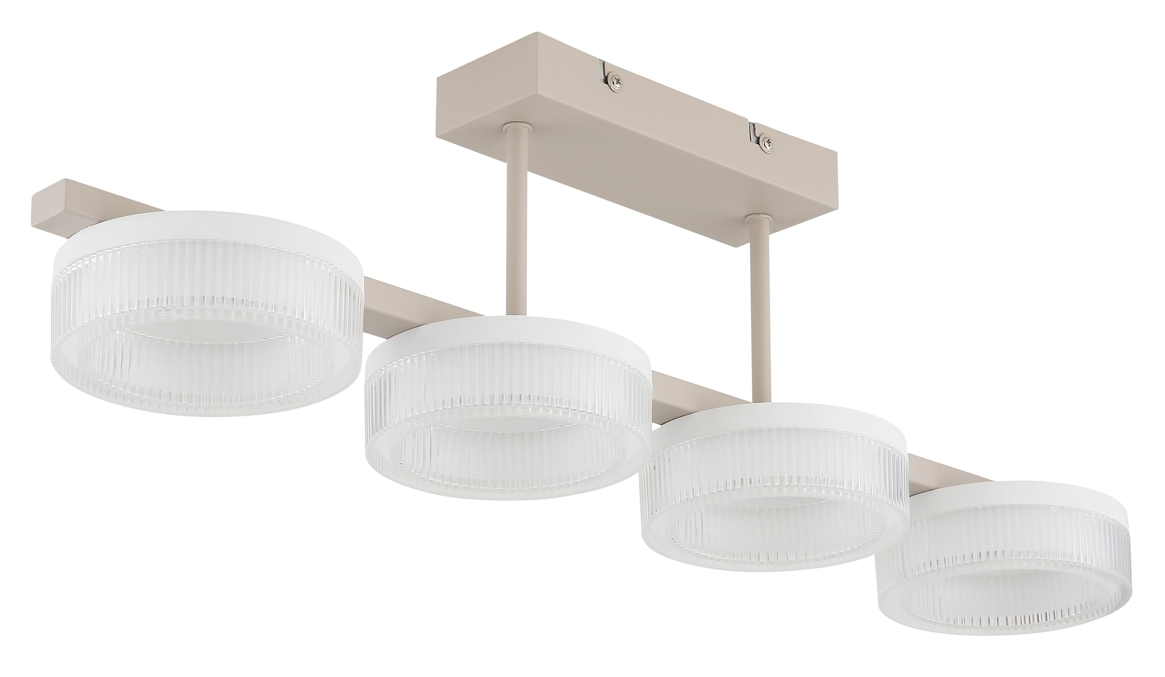 GLOBO LIGHTING Deckenleuchte »ZARA« LED-Modul 1 Stk. Warmweiß LED Deckenleuchte für Wohn- & Flur sandfarben