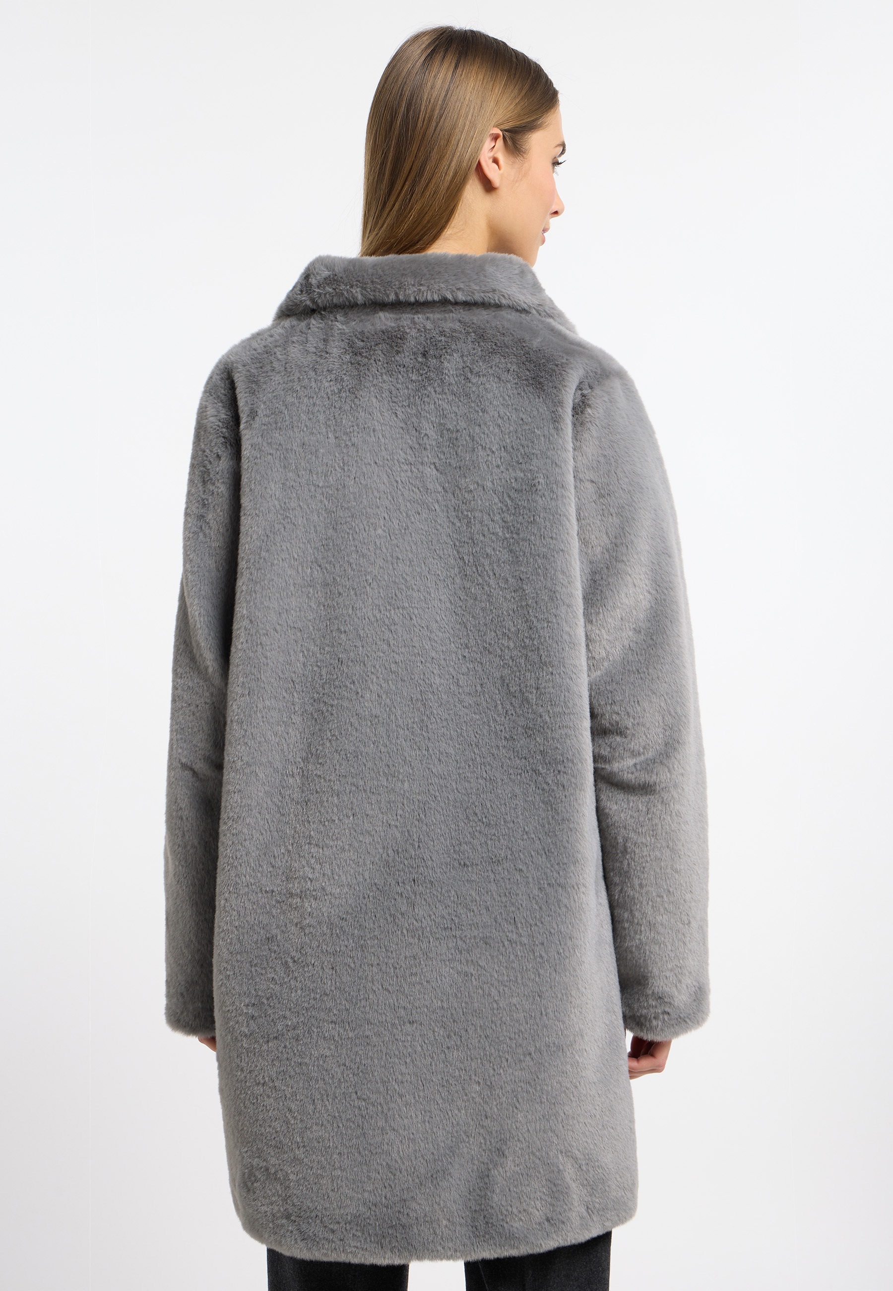 Frieda & Freddies Fellimitatjacke »Fake Fur Jacket / Cheyenne«, mit Label-Applikationen