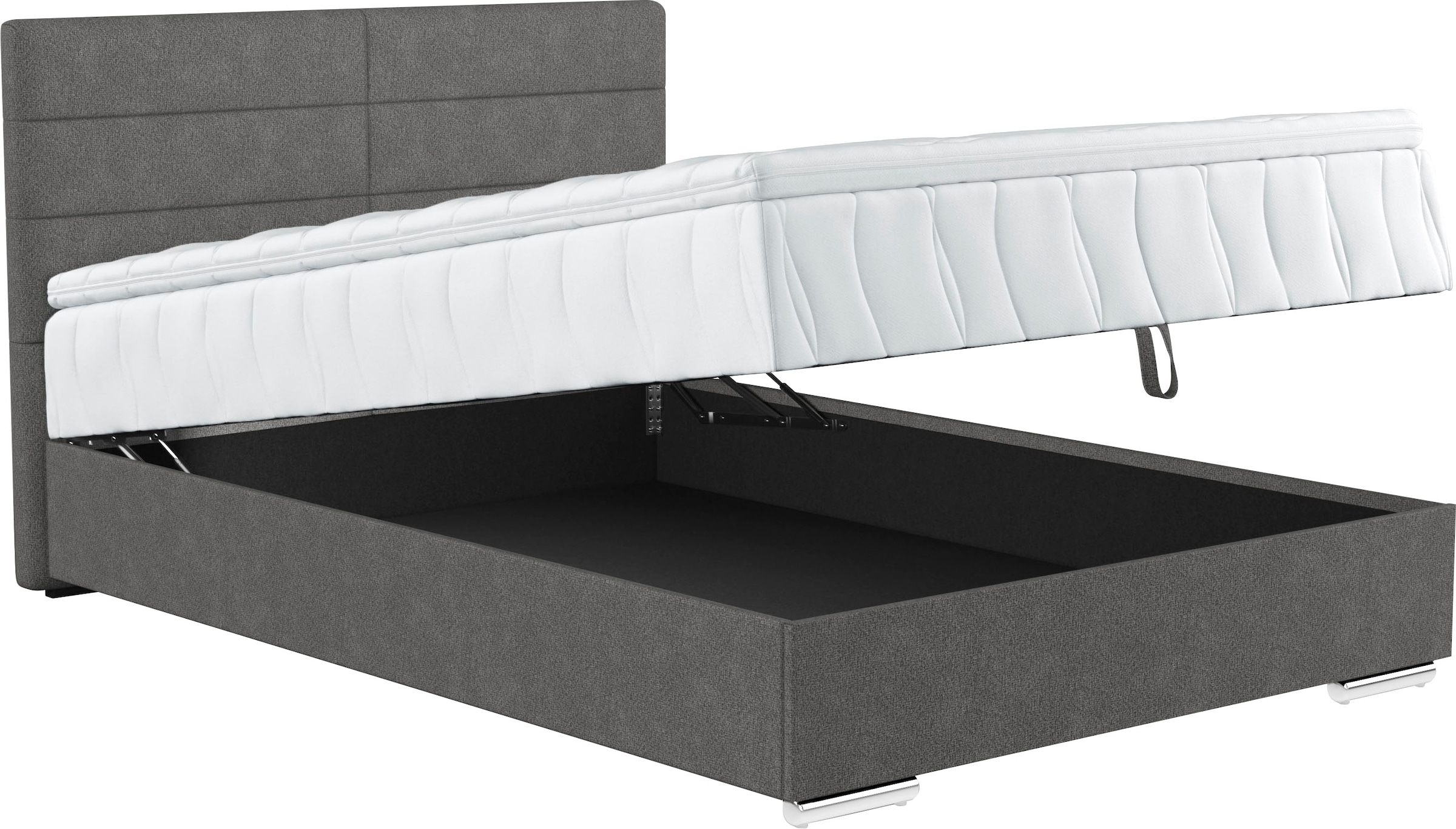 COTTA Boxspringbett Tom, mit Bettkasten, Topper und Zierkissen