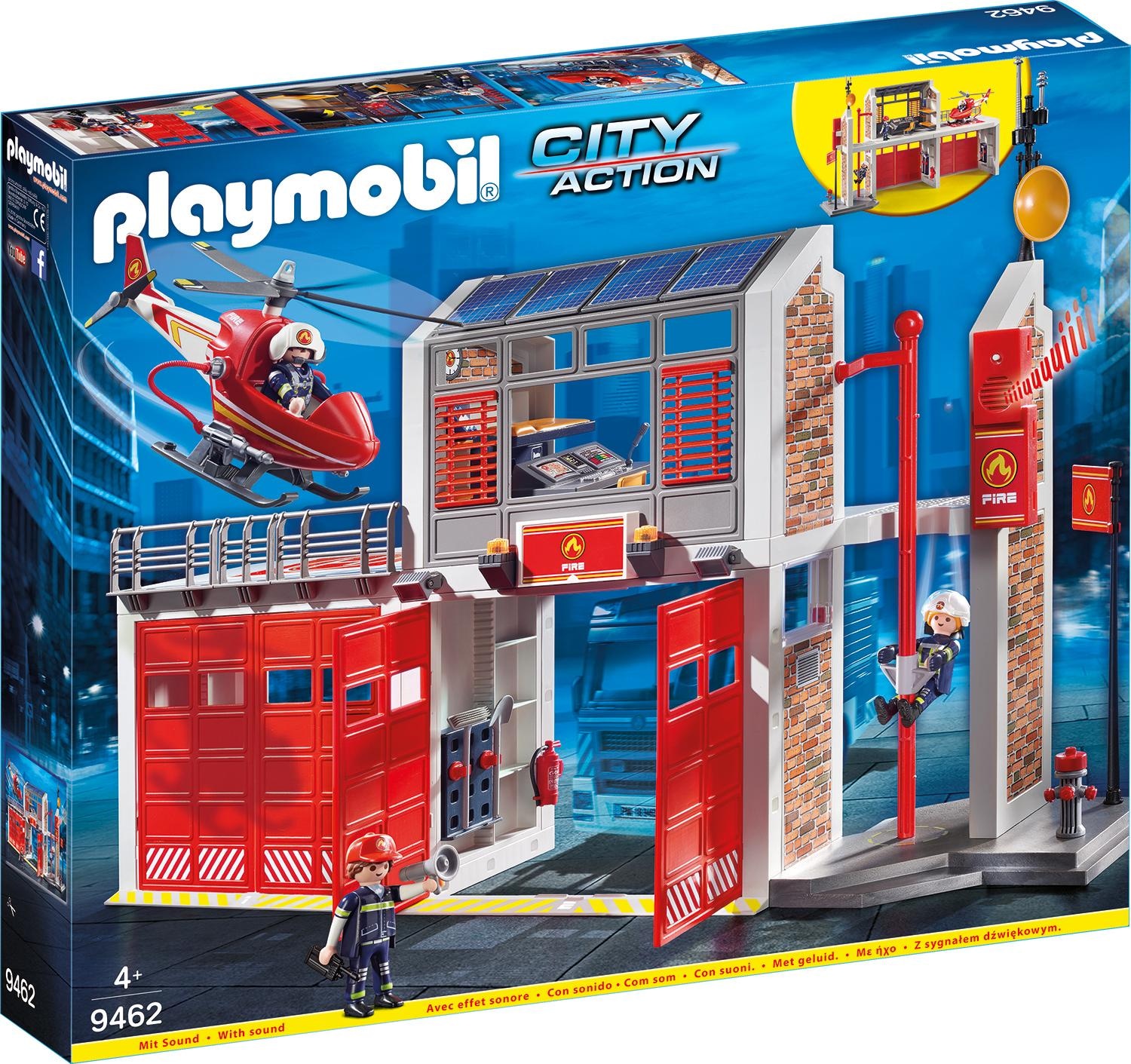 Playmobil® Konstruktions-Spielset »Große Feuerwache (9462), City Action«, Made in Germany