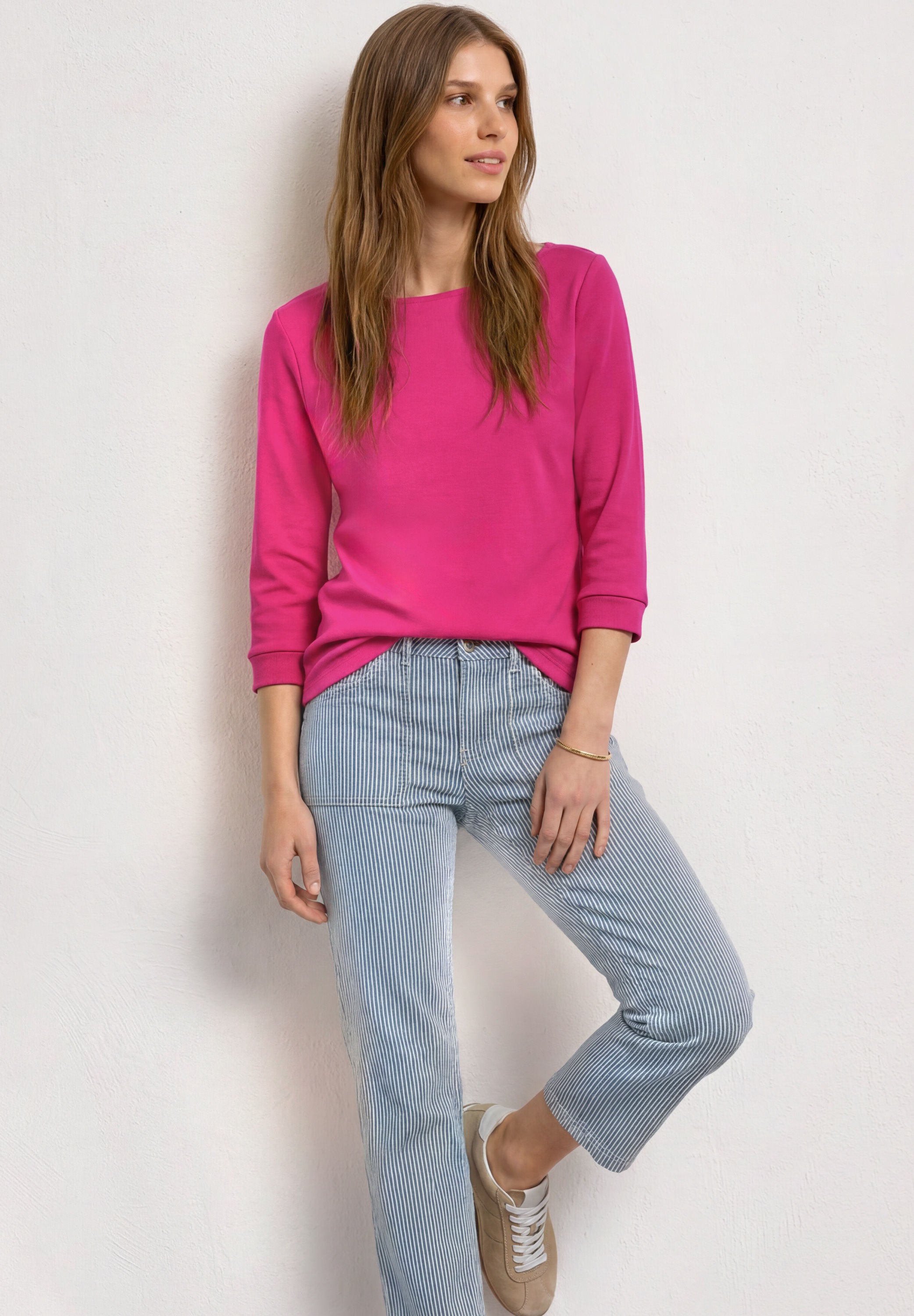 STREET ONE Langarmshirt mit U-Boot-Ausschnitt