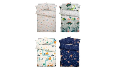 Kinderbettwäsche »CUDDLEE«, (2 tlg.), in vielen Designs verfügbar:...