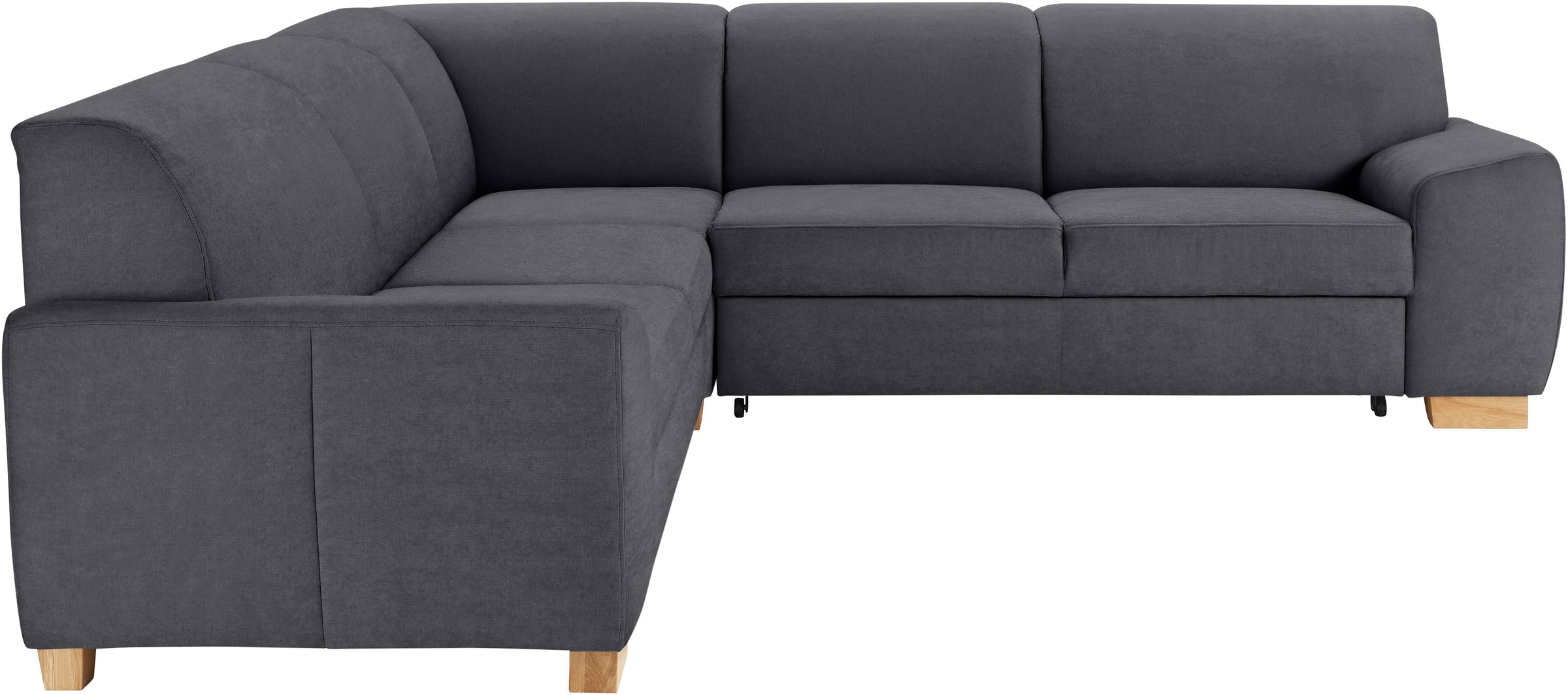 DOMO collection Ecksofa »Incanto kubische Formensprache, komfortabel, flache Armlehnen, L-Form«, wahlweise mit Bettfunktion