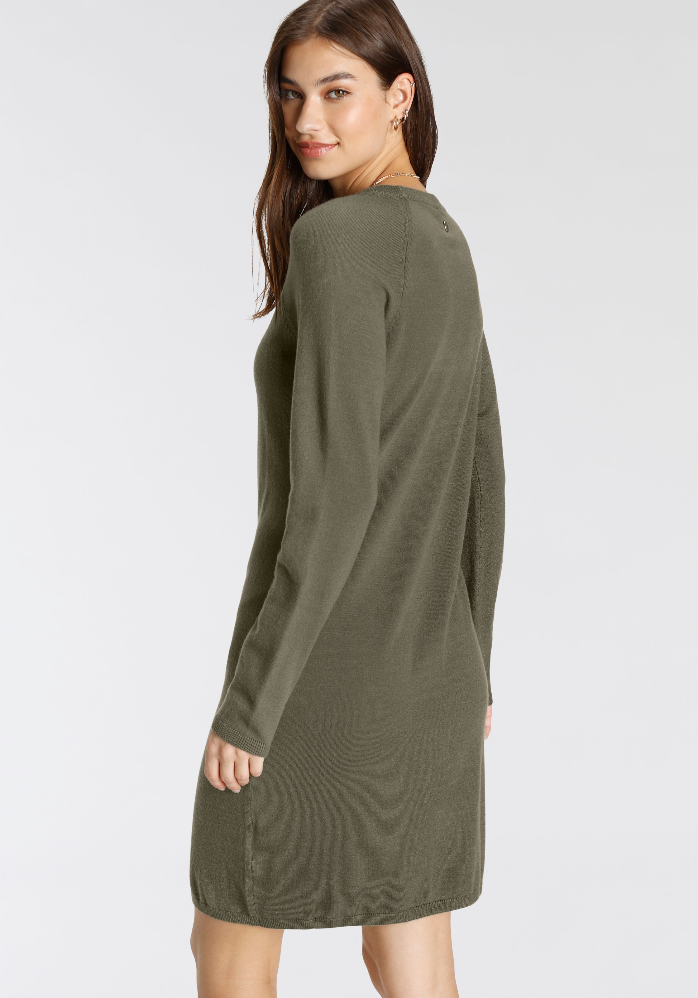 Tamaris Strickkleid lässiges Mini-Kleid aus Viskosemischung günstig online kaufen