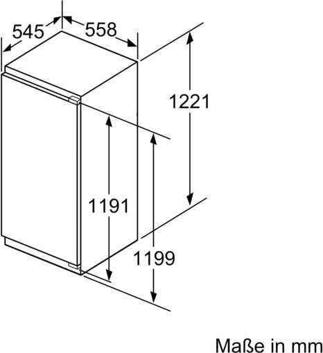 BOSCH Einbaugefrierschrank »GIN41ACE0«, 6, 122,1 cm hoch, 55,8 cm breit