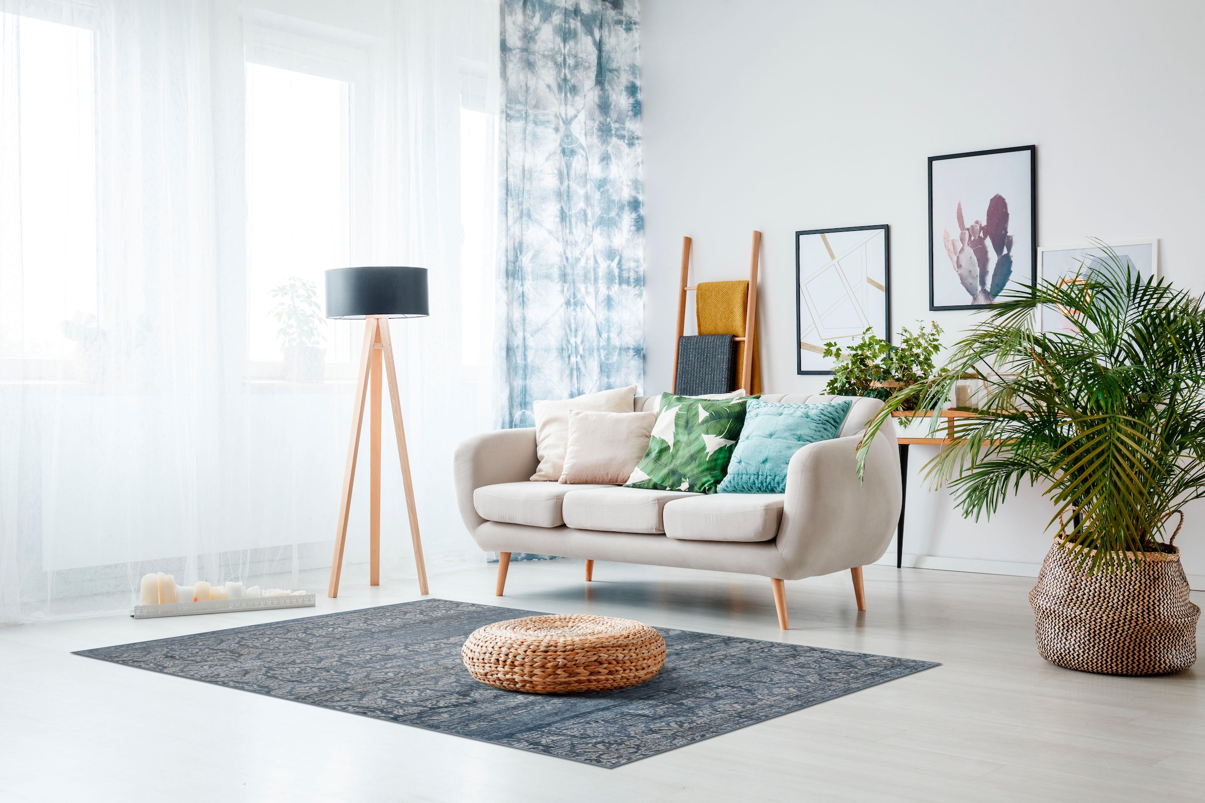 LUXOR living Teppich »Famos 2«, rechteckig, 4 mm Höhe, Kurzflor, Orient-Optik, Vintage Design, Wohnzimmer
