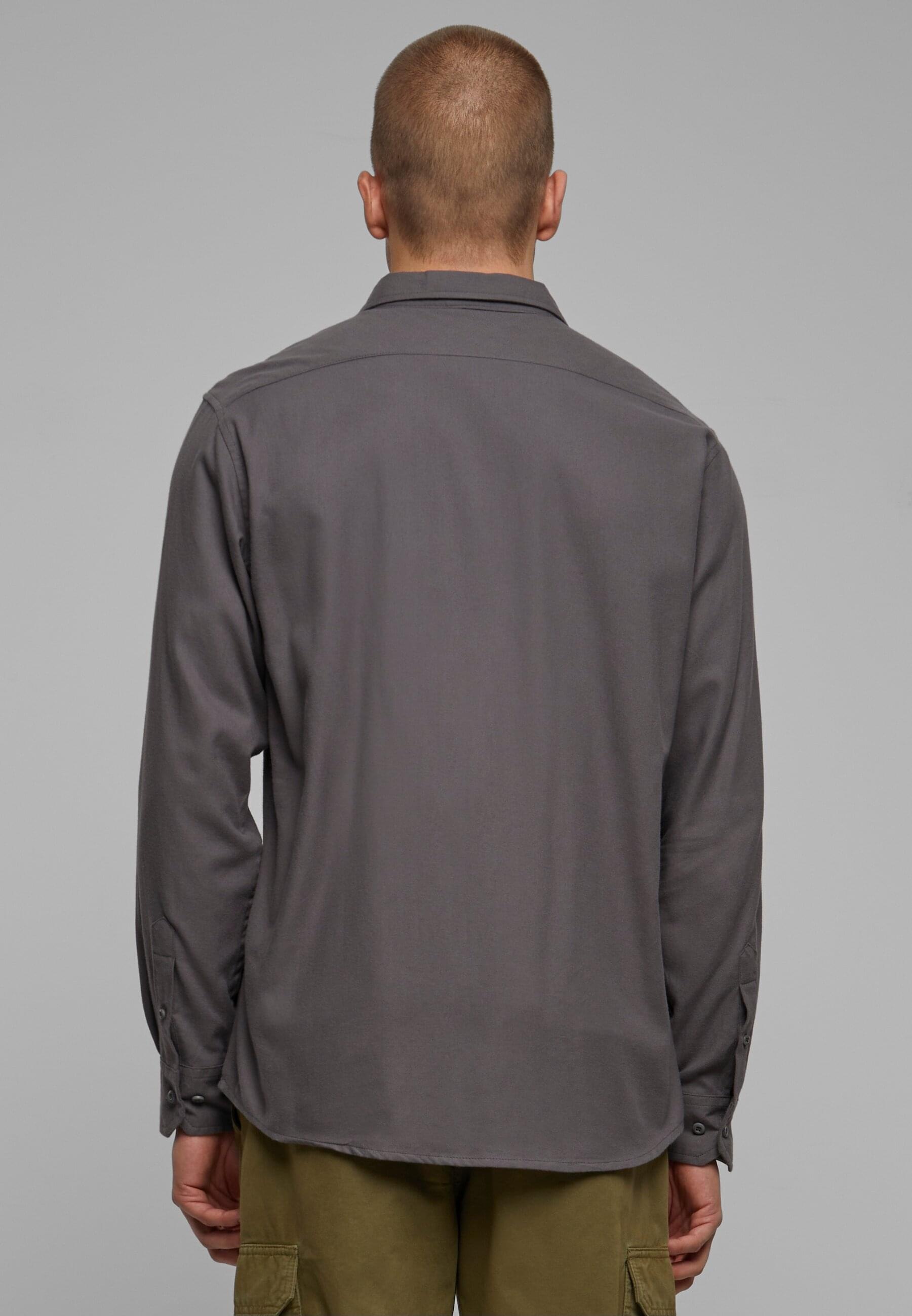 URBAN CLASSICS Langarm-Poloshirt »Urban Classics Herren Flanell Shirt« 1 Stk. tlg.