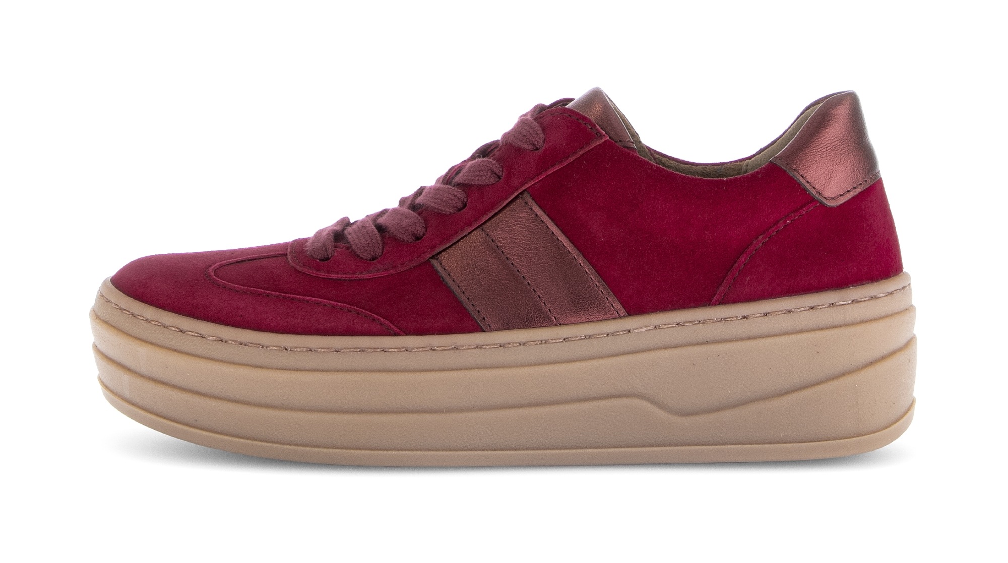 Gabor Plateausneaker, Schnürschuh, Freizeitschuh, Halbschuh mit Besatz in M günstig online kaufen