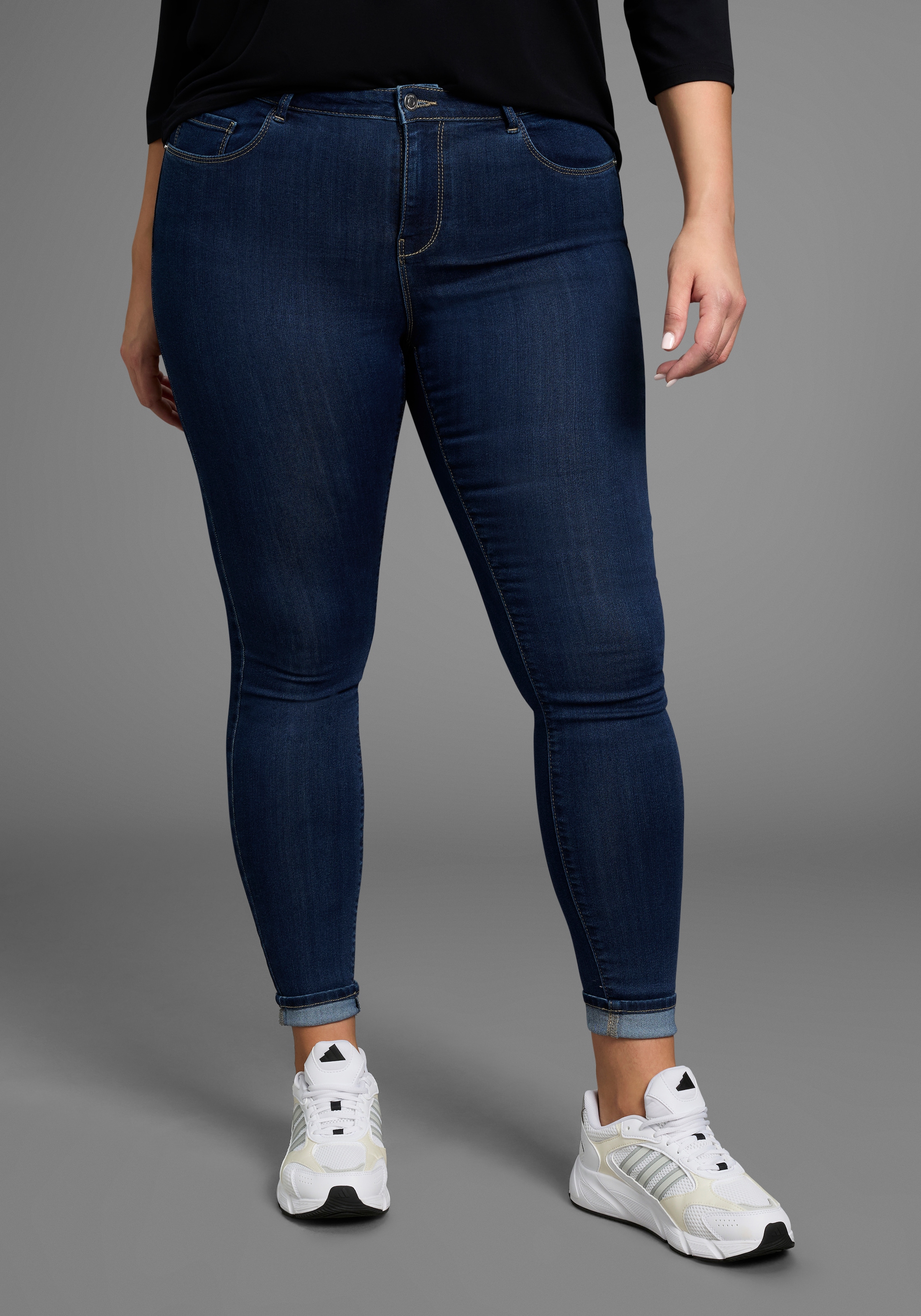ONLY CARMAKOMA Skinny-fit-Jeans "CARTHUNDER PUSH UP REG SK JNS" günstig online kaufen