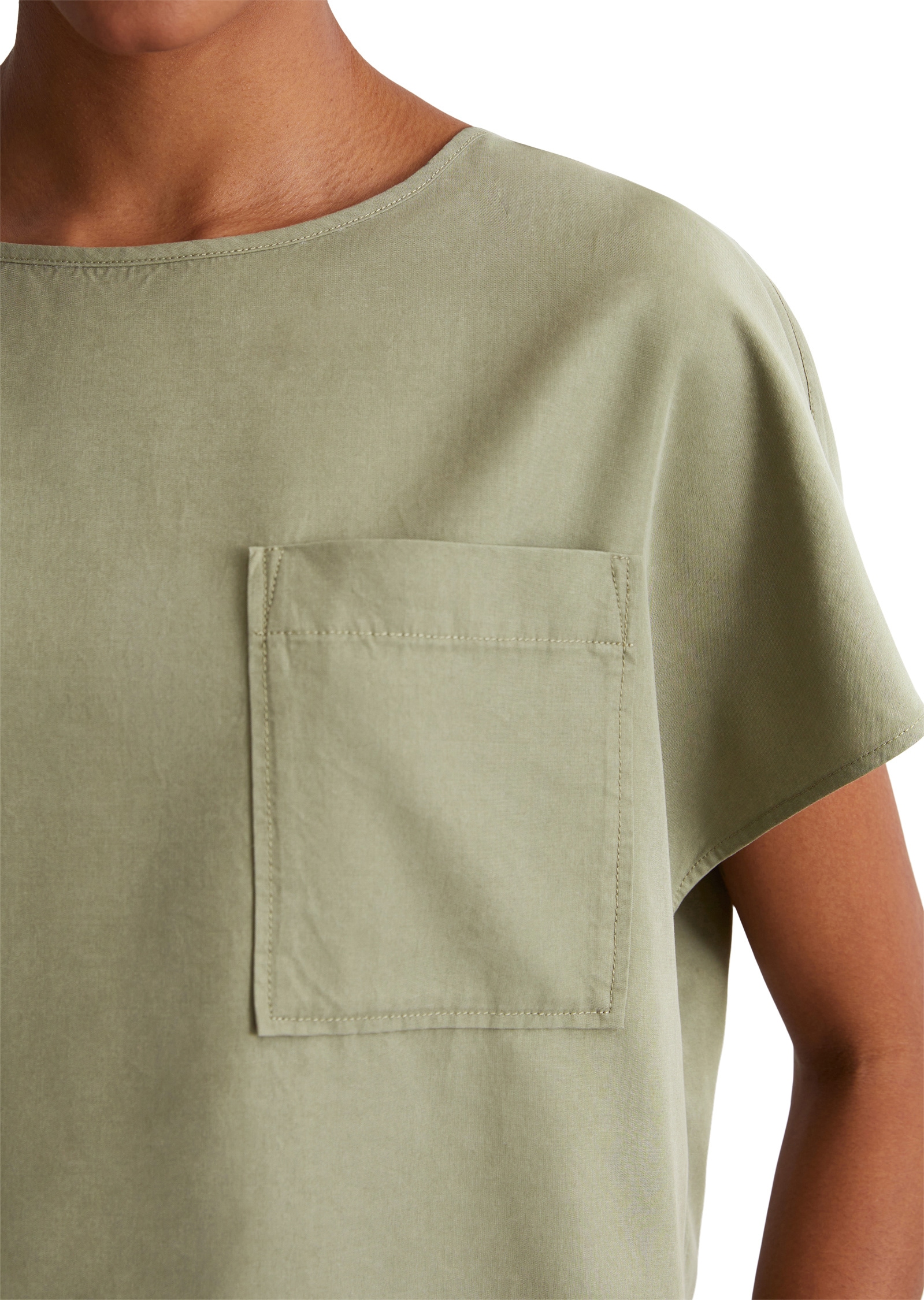 Marc O'Polo Kurzarmbluse »aus TENCEL™ Lyocell«