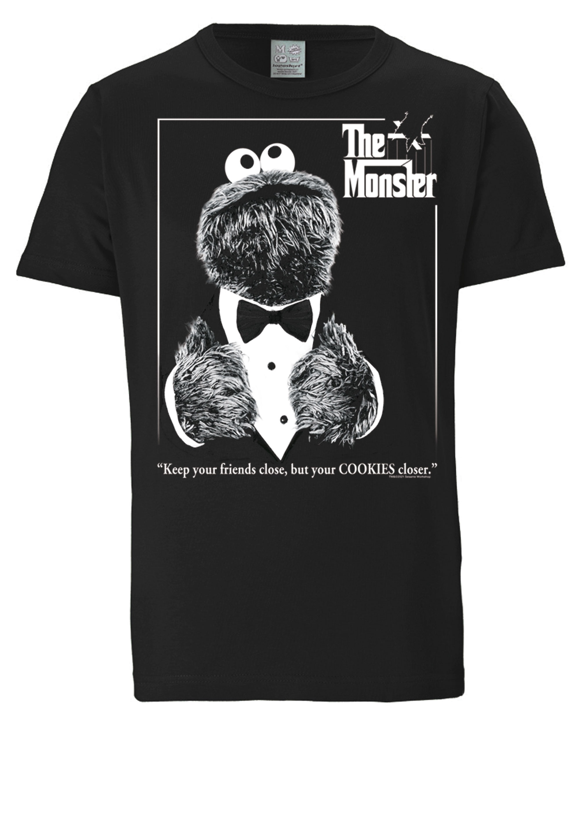 LOGOSHIRT T-Shirt »Sesamstrasse – Krümelmonster Pate«, mit lizenziertem Print