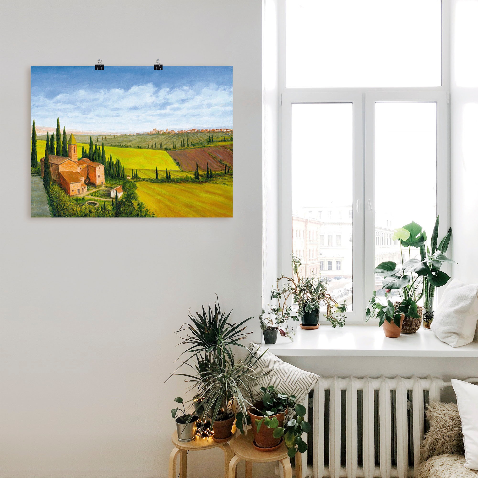 Artland Wandbild »Stadt in der Toskana«, Europa, (1 St.), als Leinwandbild, Poster in verschied. Größen