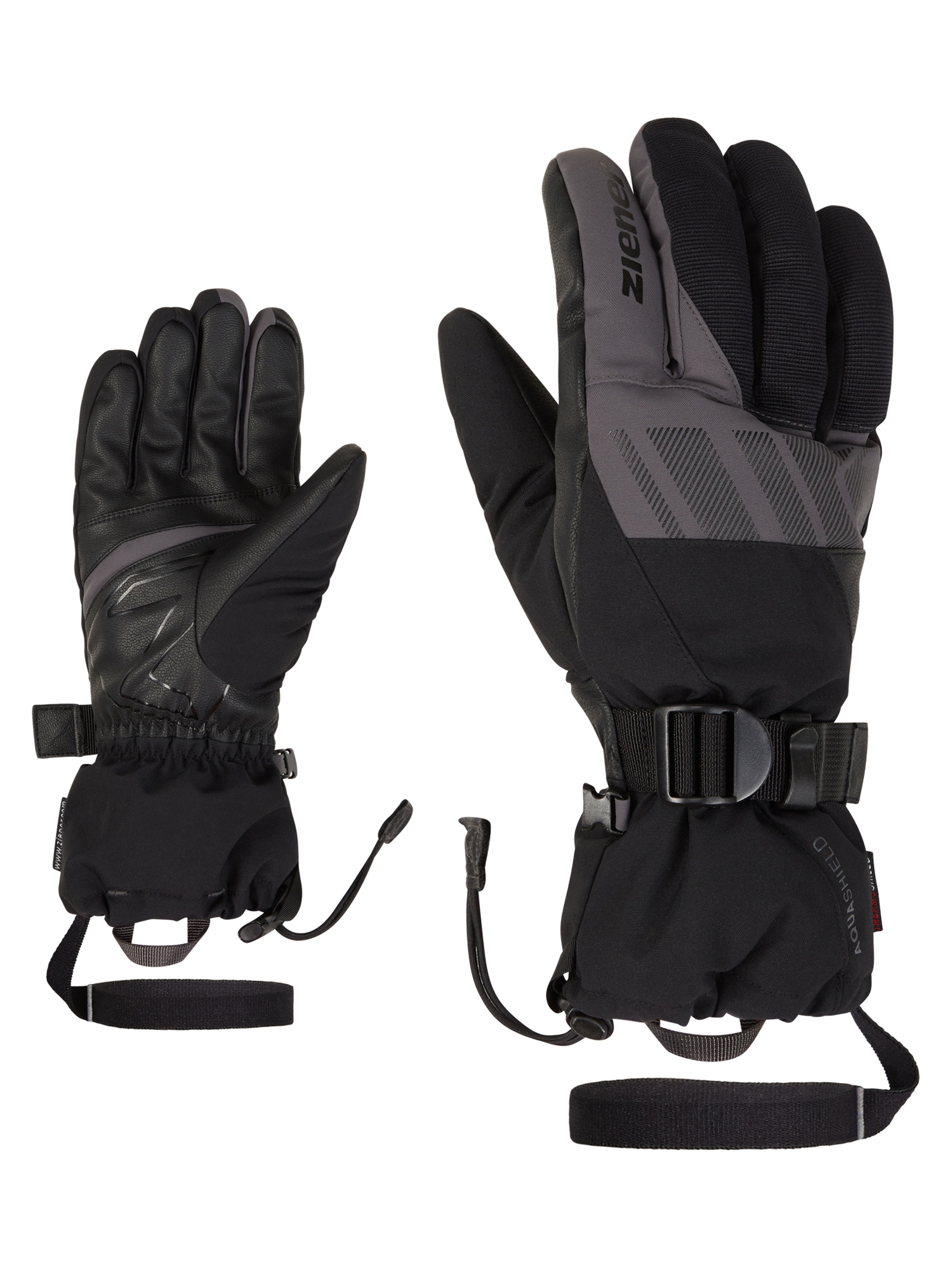 Ziener Skihandschuhe "GHALION-Z AQUASHIELD" wasserdicht, winddicht, atmungsaktiv, warmes Futter, lange Stulpe