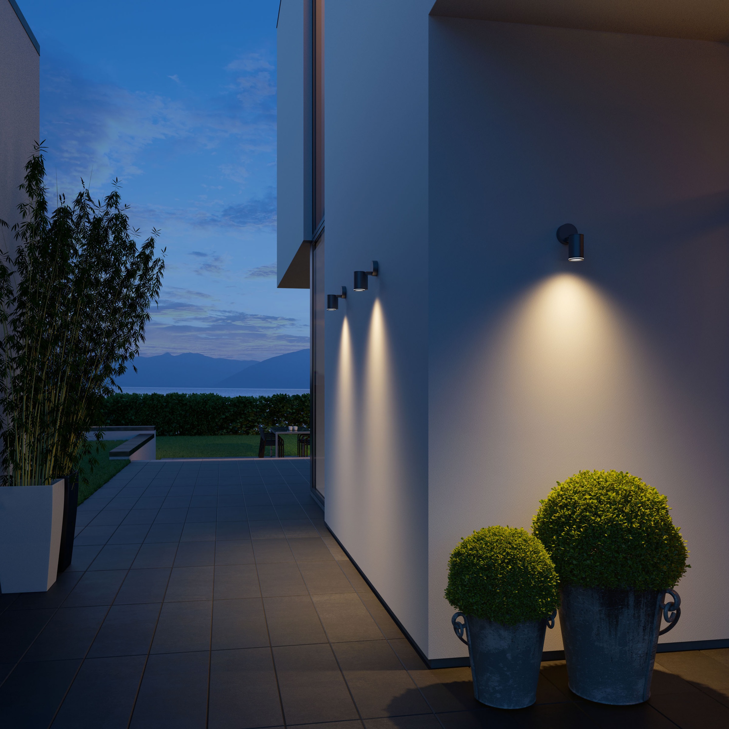 steinel LED Außen-Wandleuchte »ANT«, 90° Bewegungsmelder, Smart Home,Bluetooth, App-Steuerung, Anthrazit