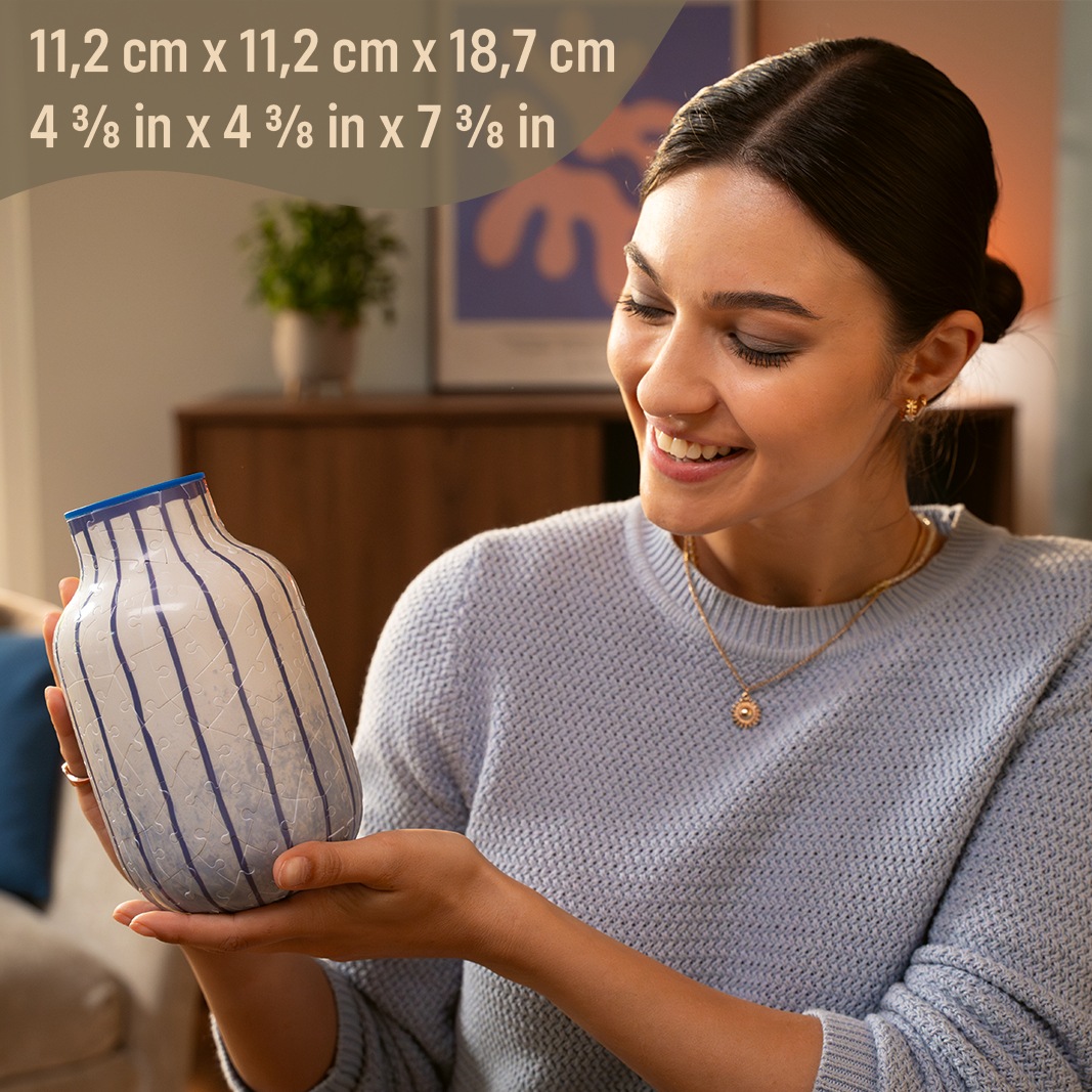 Ravensburger 3D-Puzzle »Vase Stripes Blue« Made in Europe