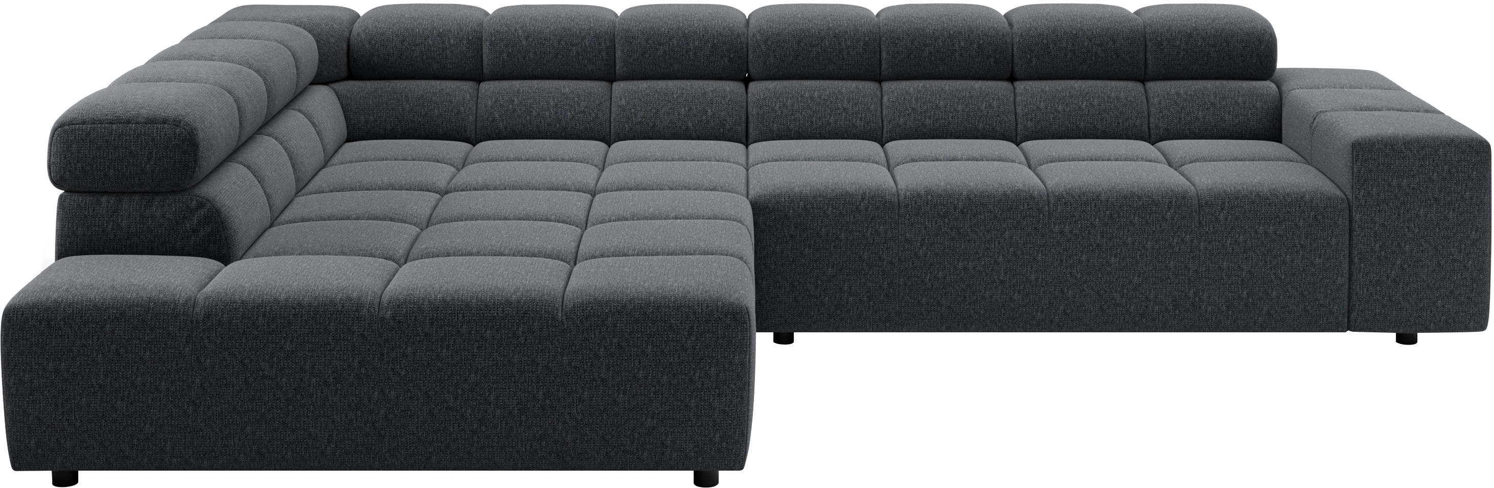 Home affaire Ecksofa "Ancona, Ecksofa, incl. Kopfteilverstellung, Breite 319 cm, L-Form" wahlweise elektrische Sitztiefenverstellung
