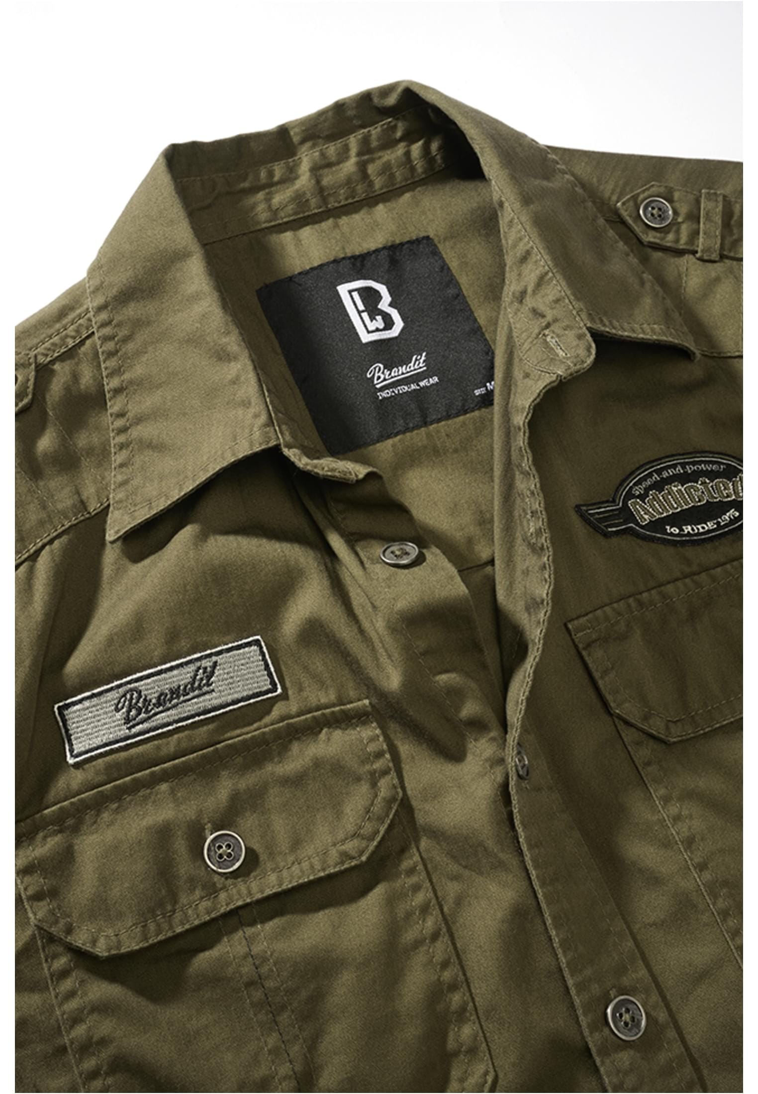 Short Shirt Vintage Brandit | ▷ BAUR kaufen Sleeve«, Luis (1 tlg.) »Herren Langarmhemd