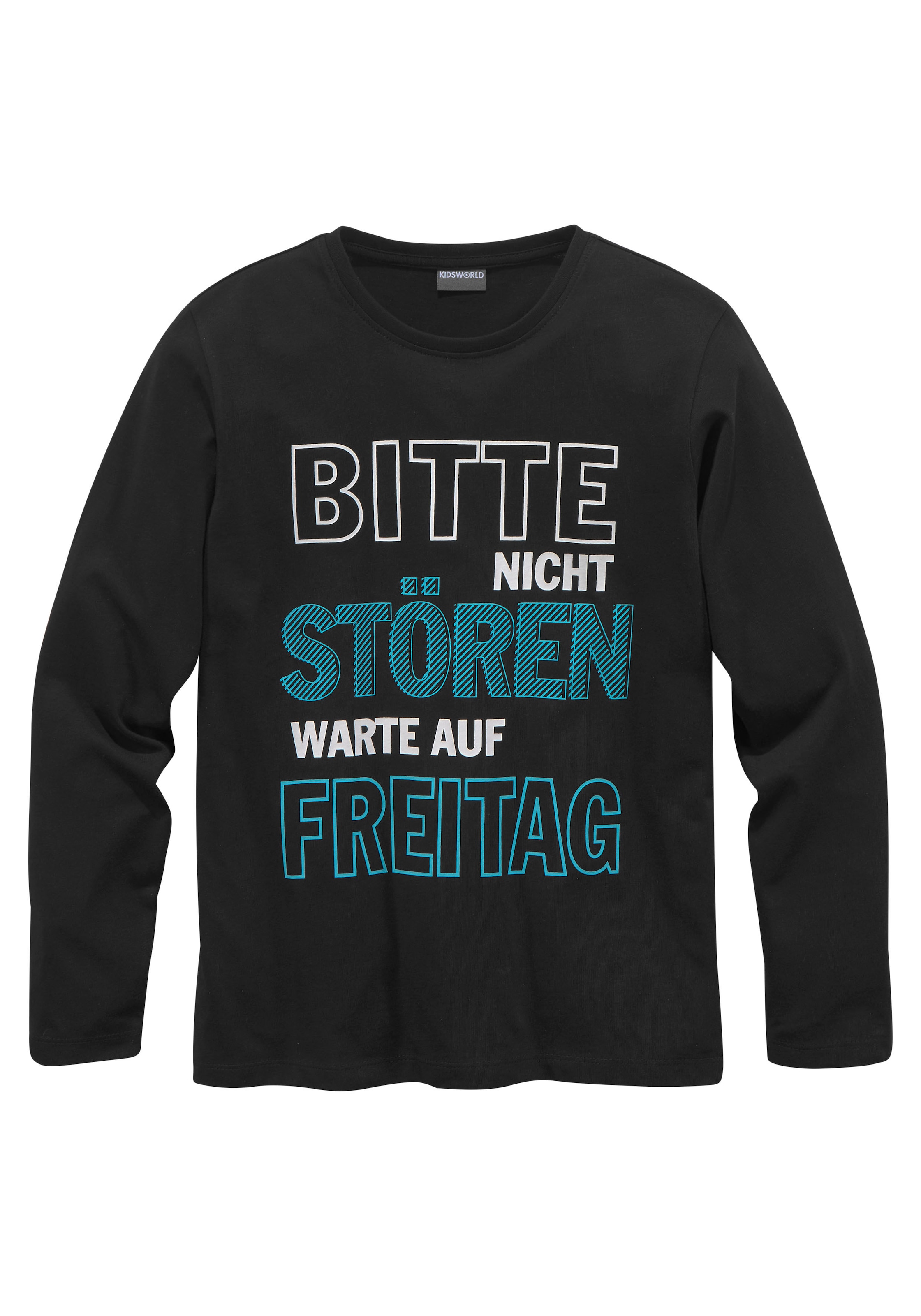 KIDSWORLD Langarmshirt ▷ für nicht | »Bitte Spruch stören...«, BAUR