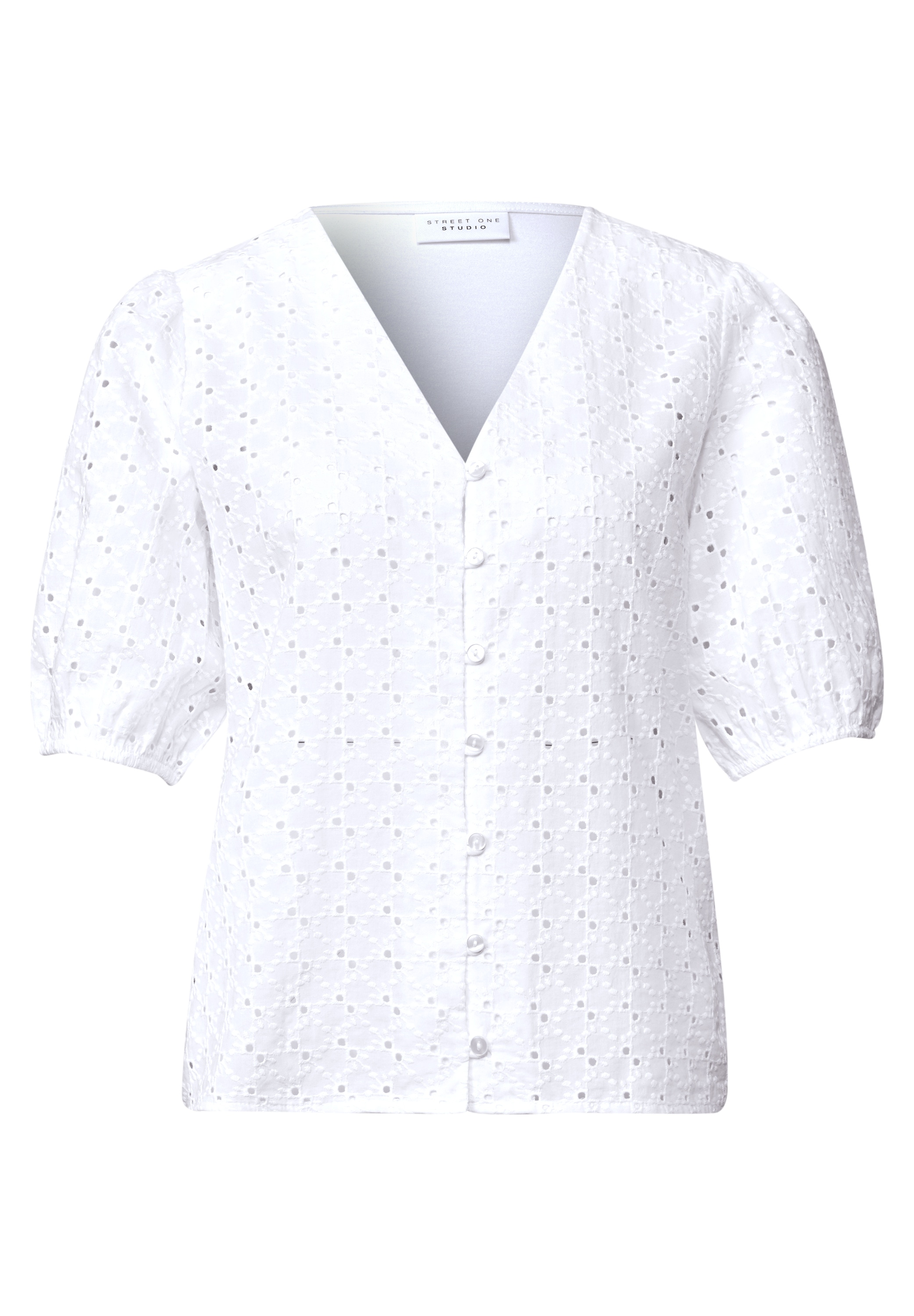 STREET ONE STUDIO Blusenshirt mit V-Ausschnitt
