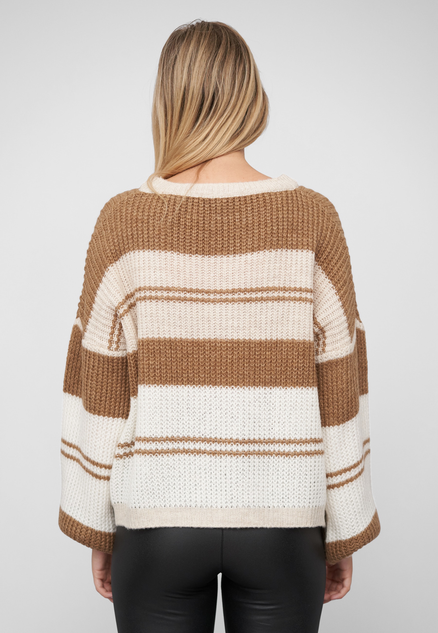 CLOUD 5IVE Fleecepullover »CLOUD 5IVE Knit Sweater with stripes«

