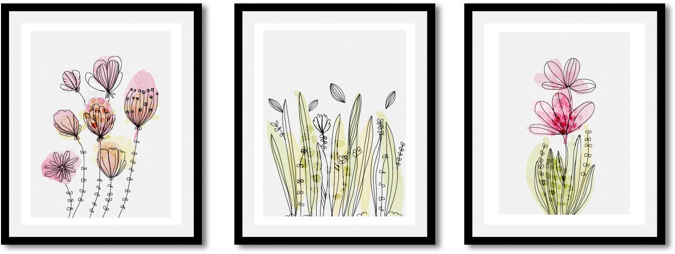 queence Bild "Set Flora Dream", (1 St.), gerahmt günstig online kaufen