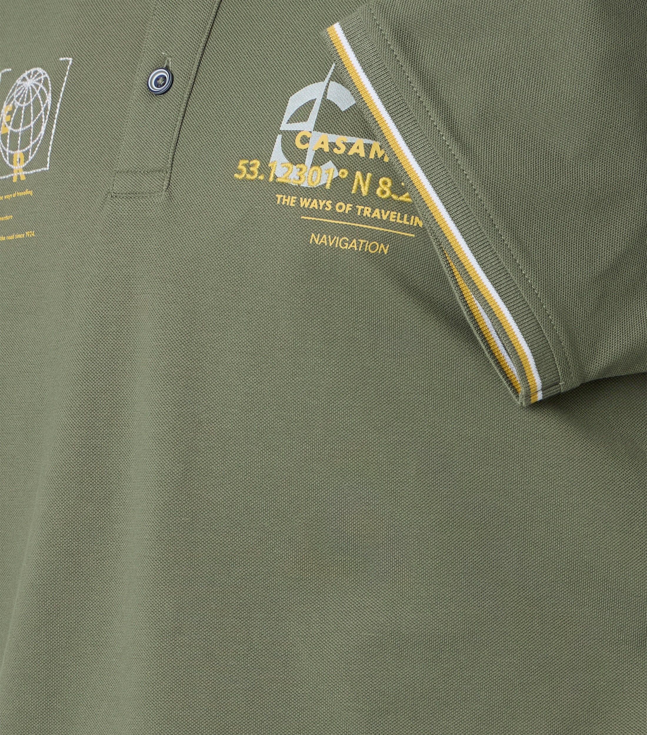 CASAMODA Poloshirt »CASAMODA Polo-Shirt Print«