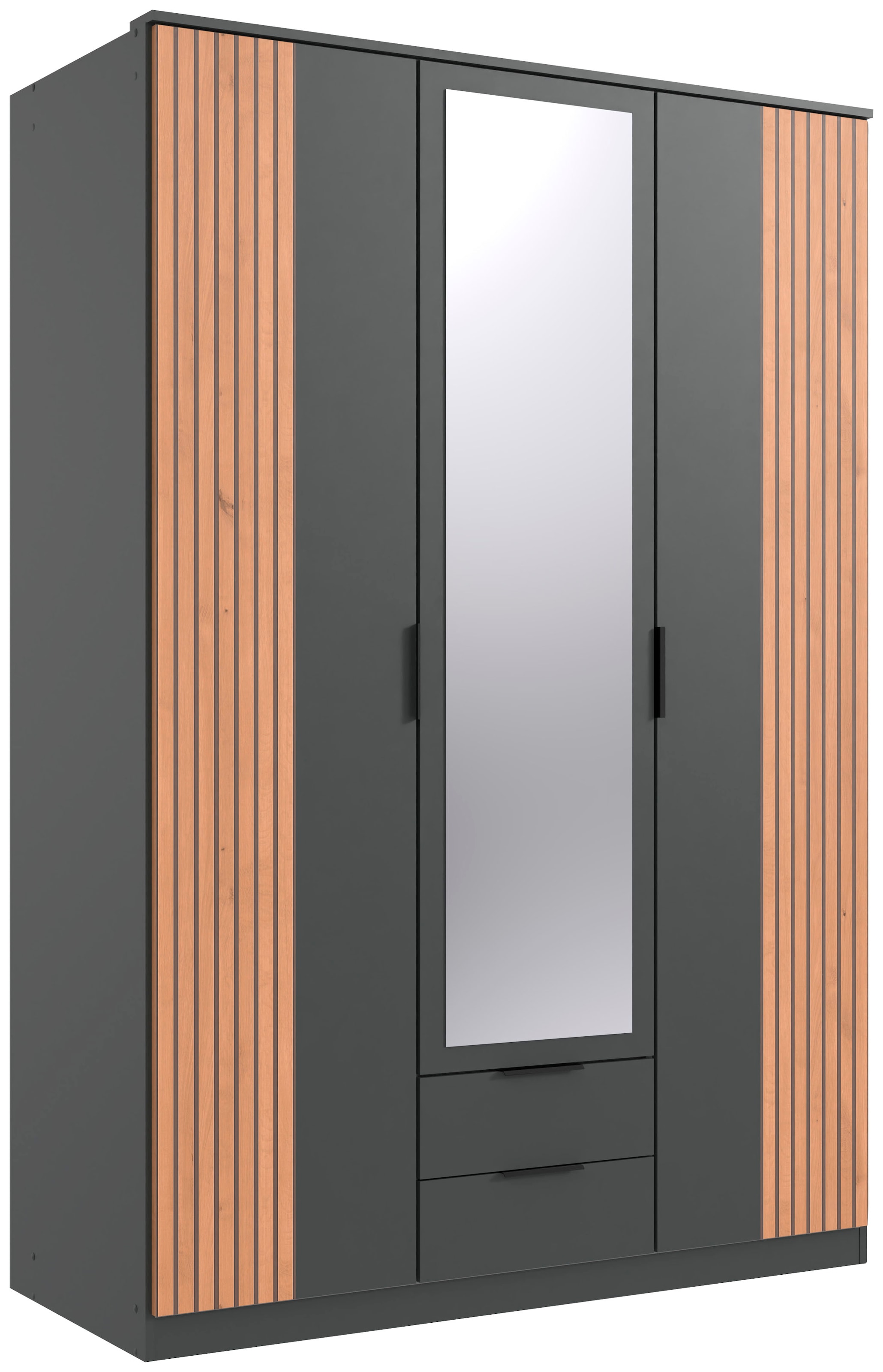 Drehtürenschrank »Lübeck«, | Spiegeltüren, breit BAUR Wimex Optik, mit 135 oder Akustiklamellen 180cm