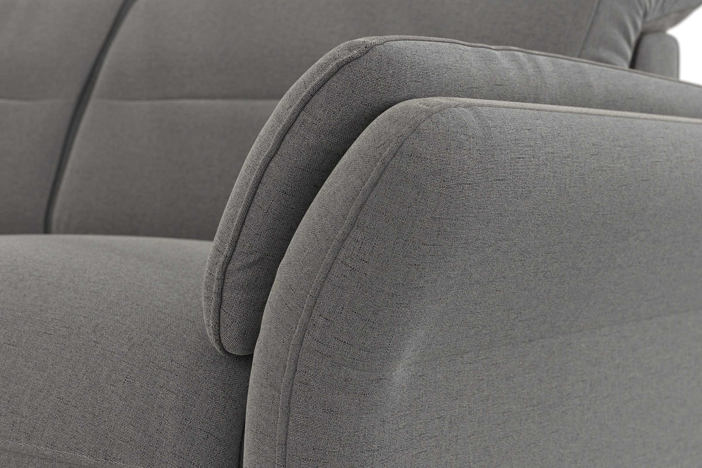 sit&more Ecksofa »Grenoble L-Form mit Federkern«, wahlweise mit Bettfunktion, Bettkasten, Arm- und Kopfteilverstellung