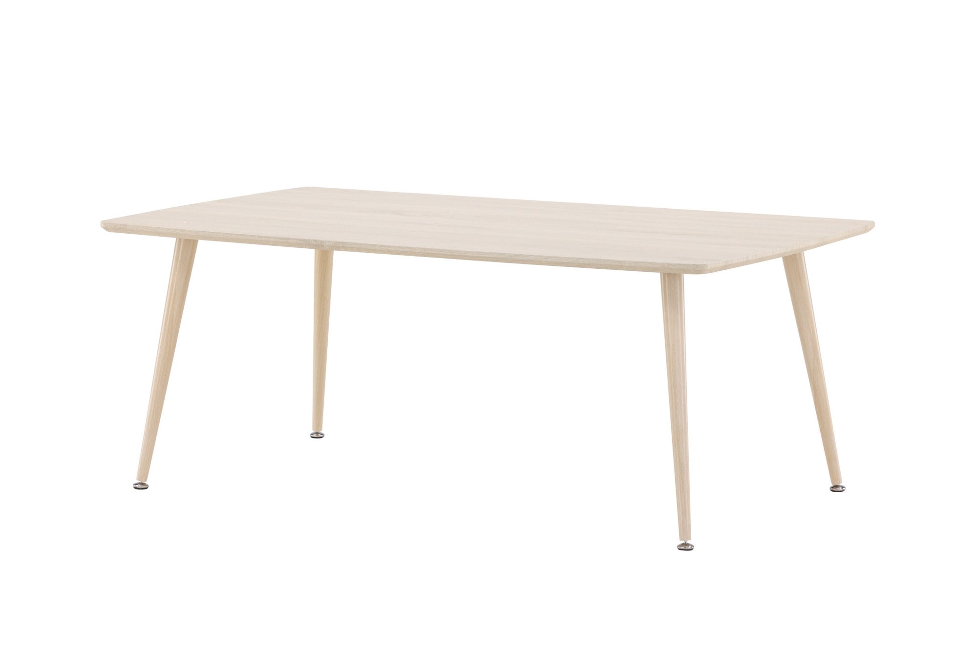 Venture Home Couchtisch »Plaza, rechteckiger Couchtisch in hellem Whitewash, 120 × 70 cm« Sofatisch, MDF, Stahlbeine, rechteckig, hell, modern