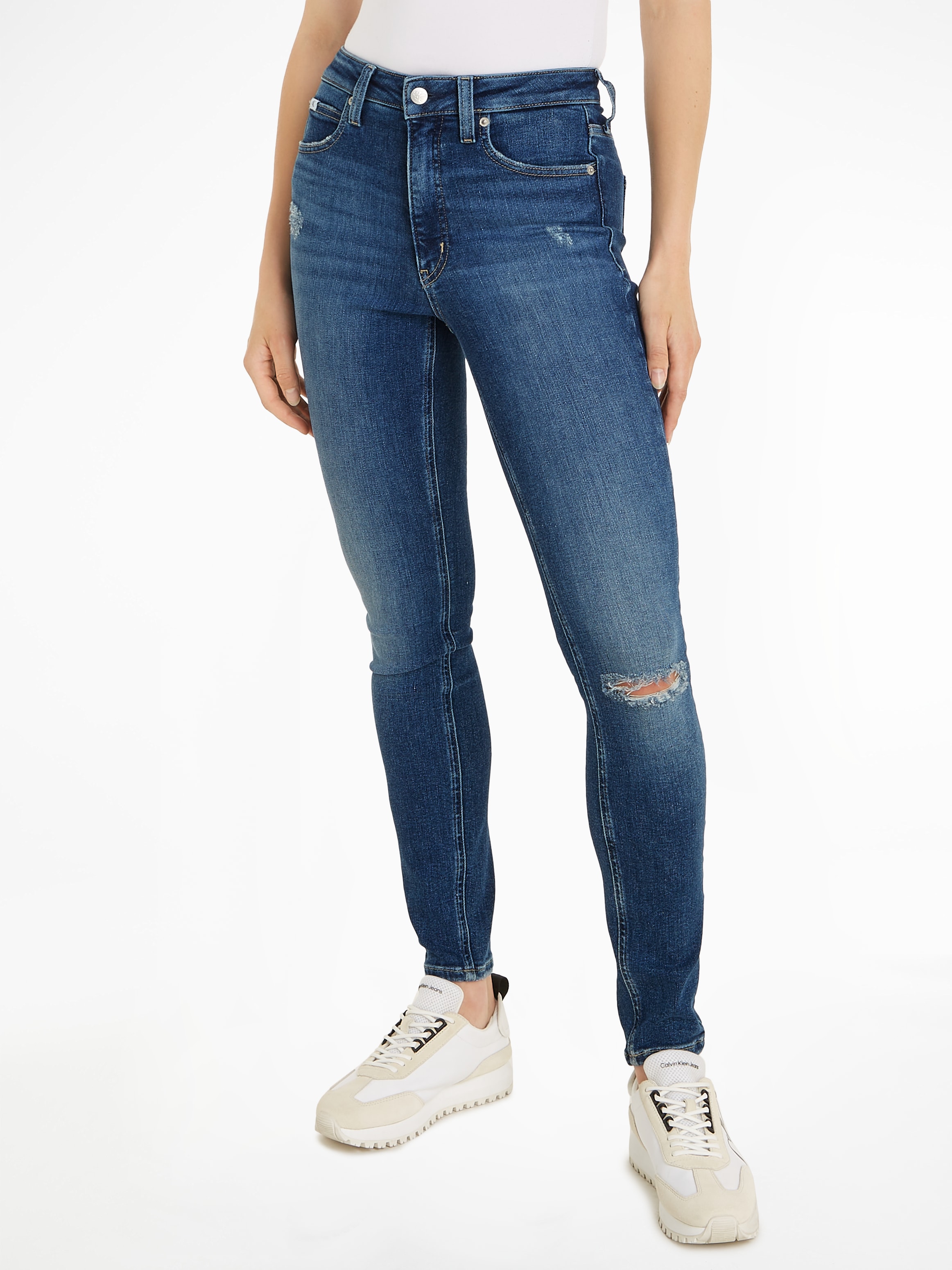 Calvin Klein Jeans Skinny-fit-Jeans »HIGH RISE SKINNY«, in klassischer 5-Pocket-Form