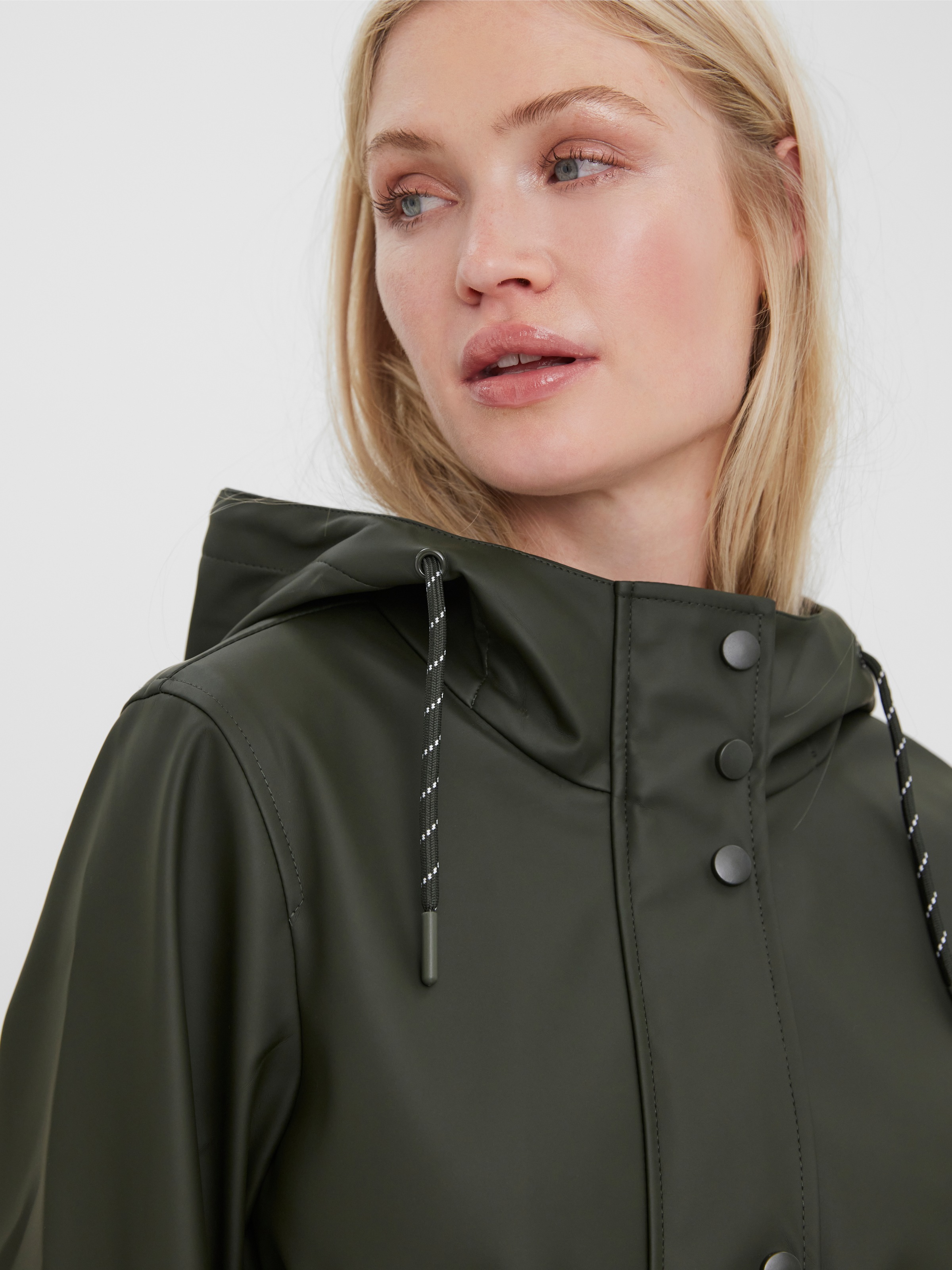 Vero Moda Regenjacke "VMMALOU COATED JACKET" mit Kapuze wasserabweisende Be günstig online kaufen