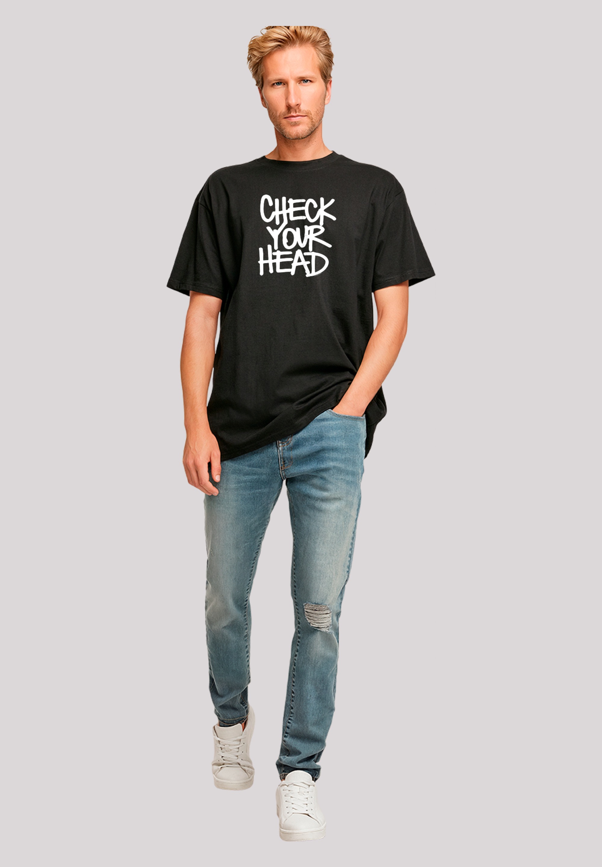 F4NT4STIC Oversize-Shirt »The Beastie Boys Check Your Head«, Premium Qualität
