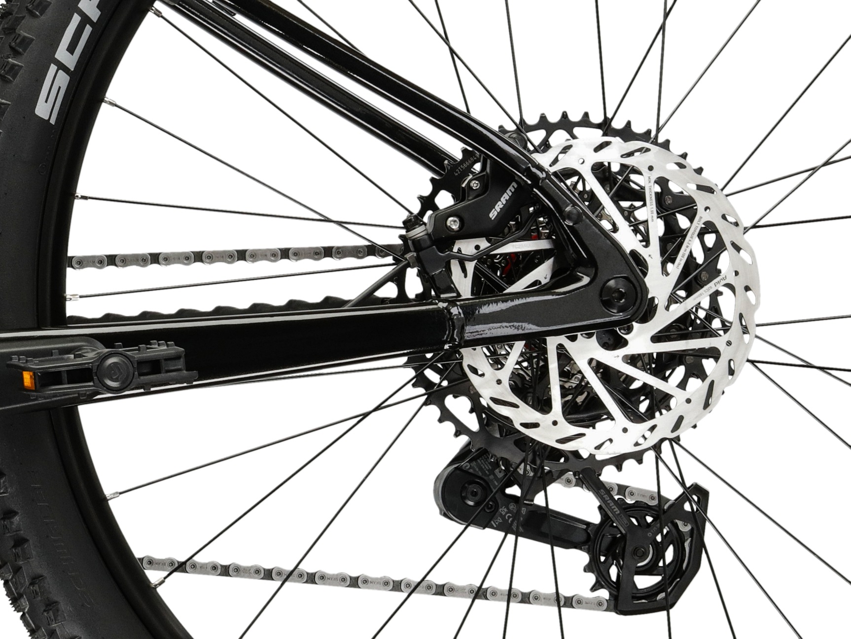 Kross »Influx Hybrid 5.0 21,3Ah / 800 Wh 29 Zoll schwarz 12 Gänge 2026« 12 Gang SRAM S1000 EAGLE AXS Schaltwerk Kettenschaltung Mittelmotor 250 W BOSCH PERFORMANCE LINE CX 36 V/250 W, Mittelmotor