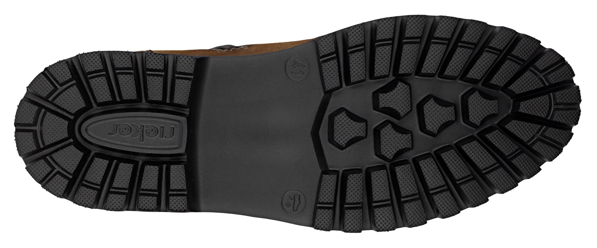Winterstiefelette RIEKER, Herren, Gr. 41, braun (braun, dunkelbraun), Lederimitat, used, Schuhe Winterstiefelette, Winterboots, Outdoorstiefelette mit TEX und Innenreißverschluss 3