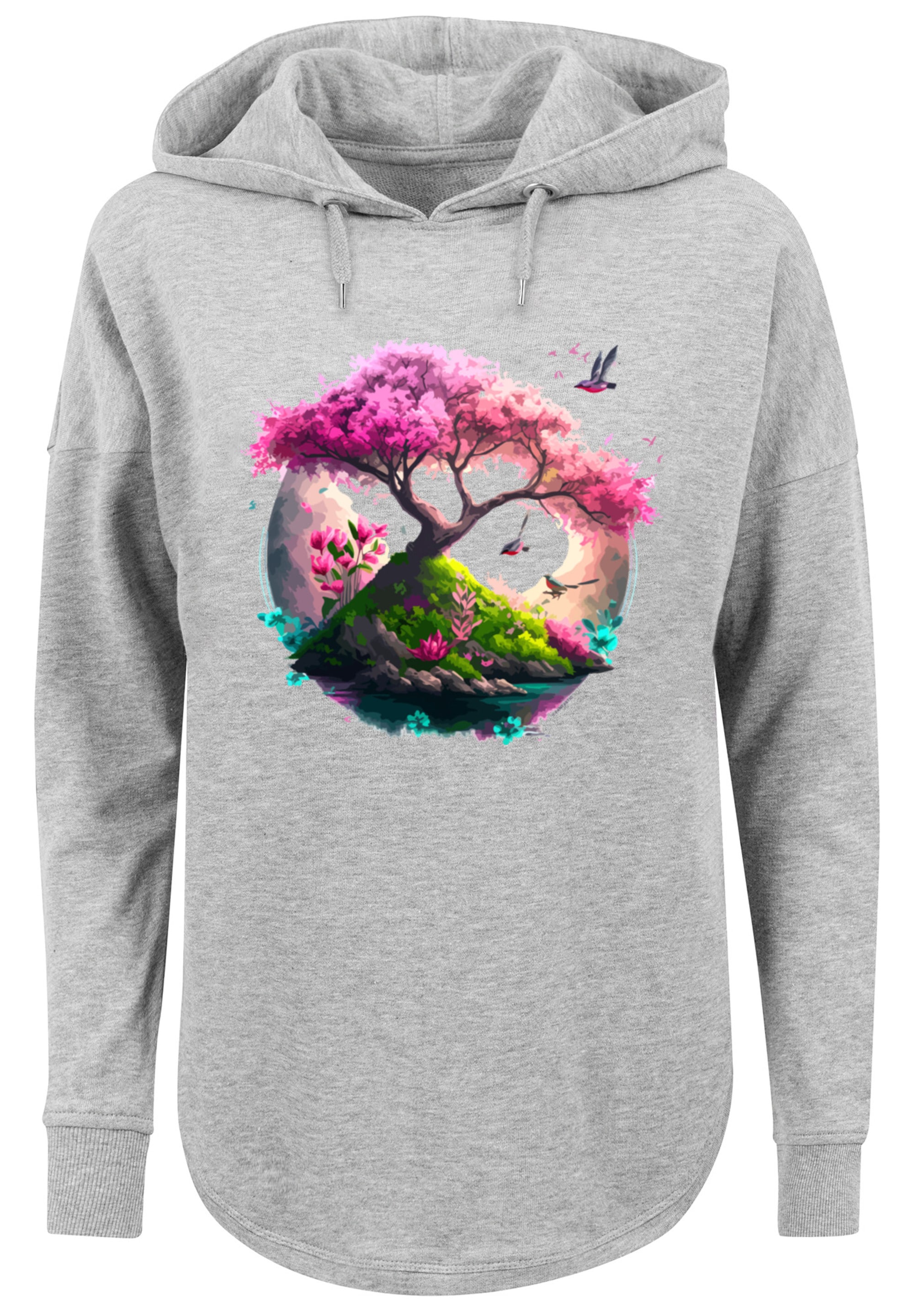 F4NT4STIC Kapuzenpullover "Kirschblüten Baum Oversize Hoodie", Print günstig online kaufen