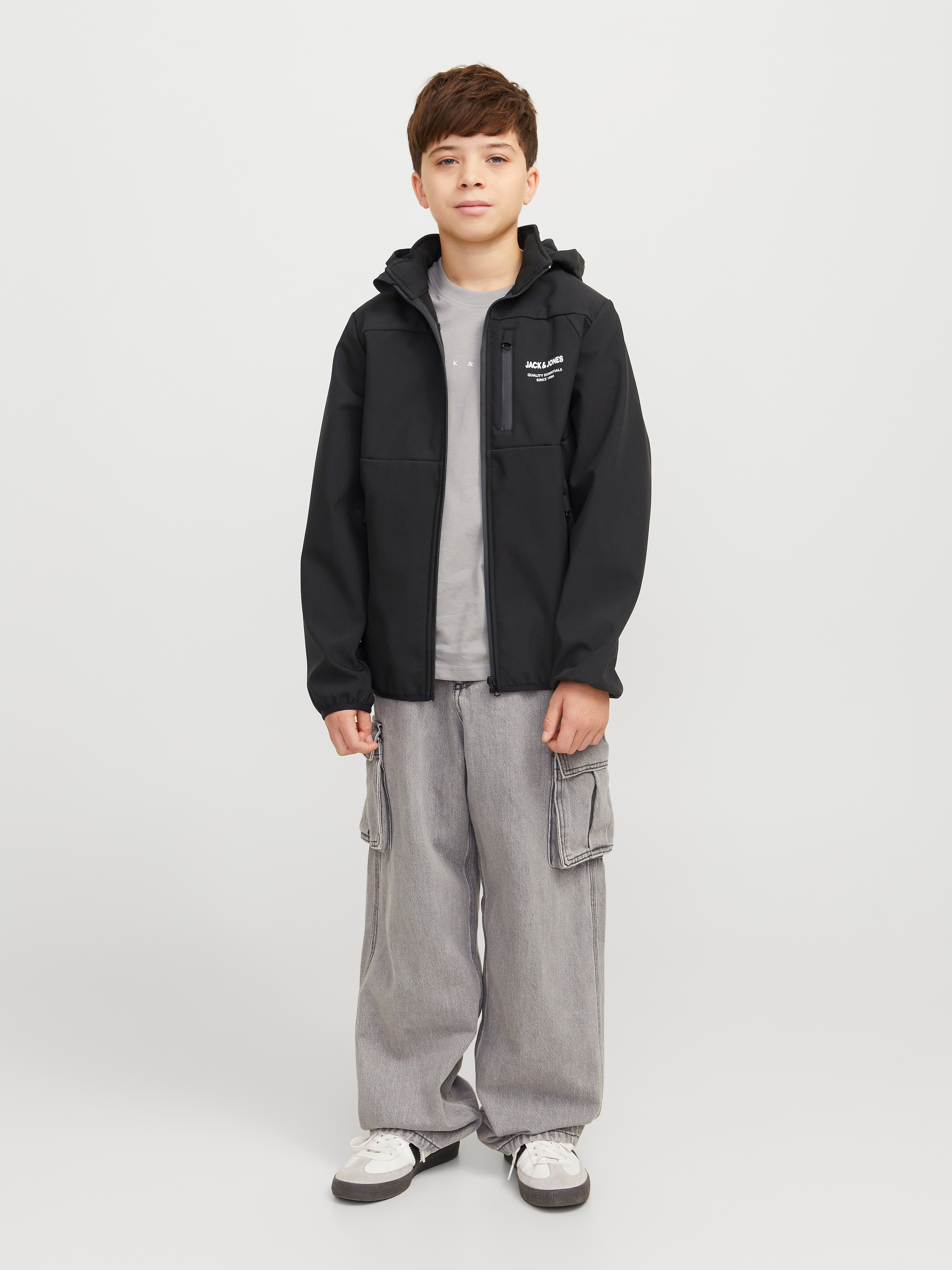 Jack & Jones Junior Softshelljacke »JJTHEO SOFTSHELL JACKET NOOS JNR«, mit Kapuze