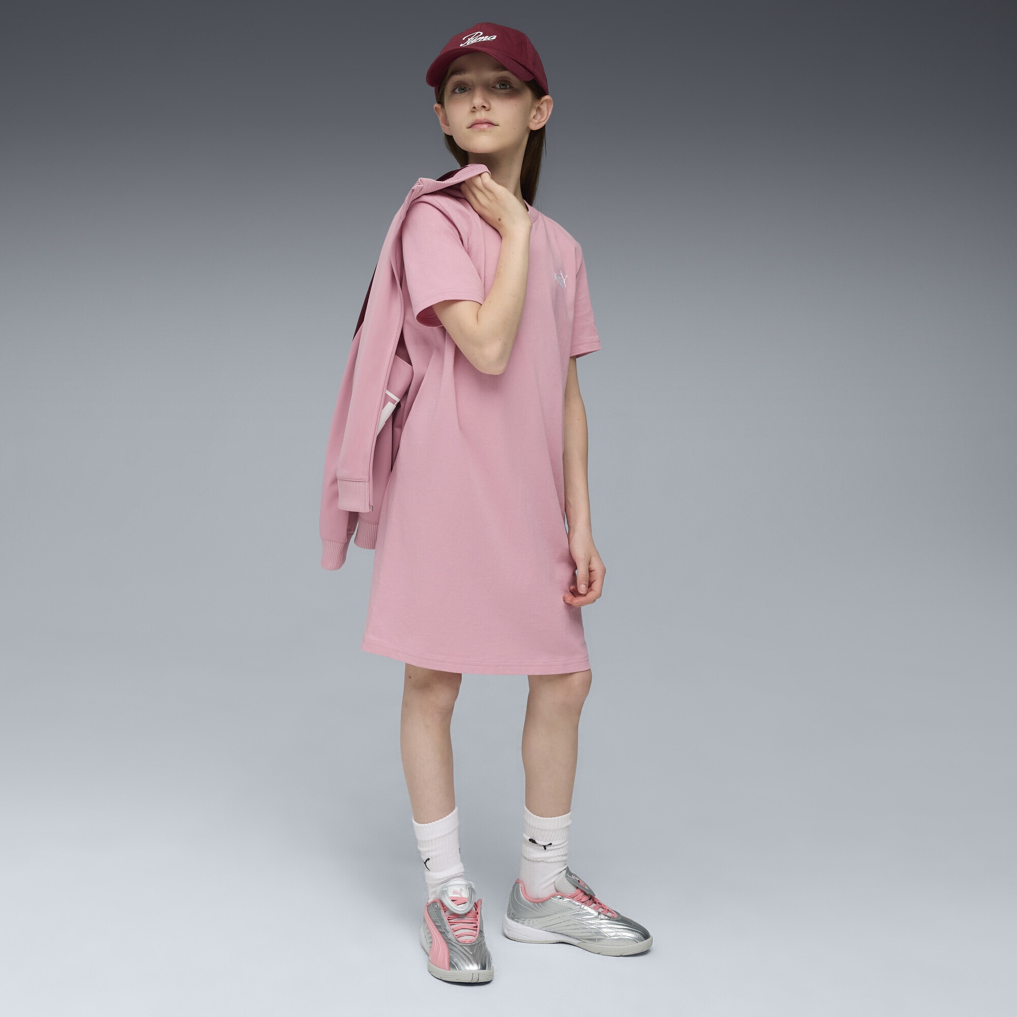 PUMA Sweatkleid »Essentials Small No. 1 Logo Kurzärmliges Kleid Mädchen«