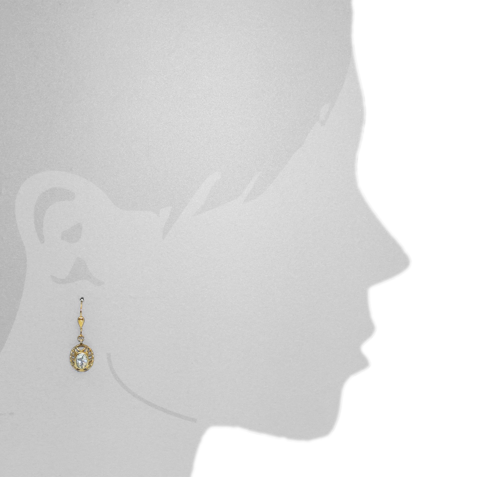 OSTSEE-SCHMUCK Paar Ohrhänger »- Talea - Gold 333/000 - Blautopas«