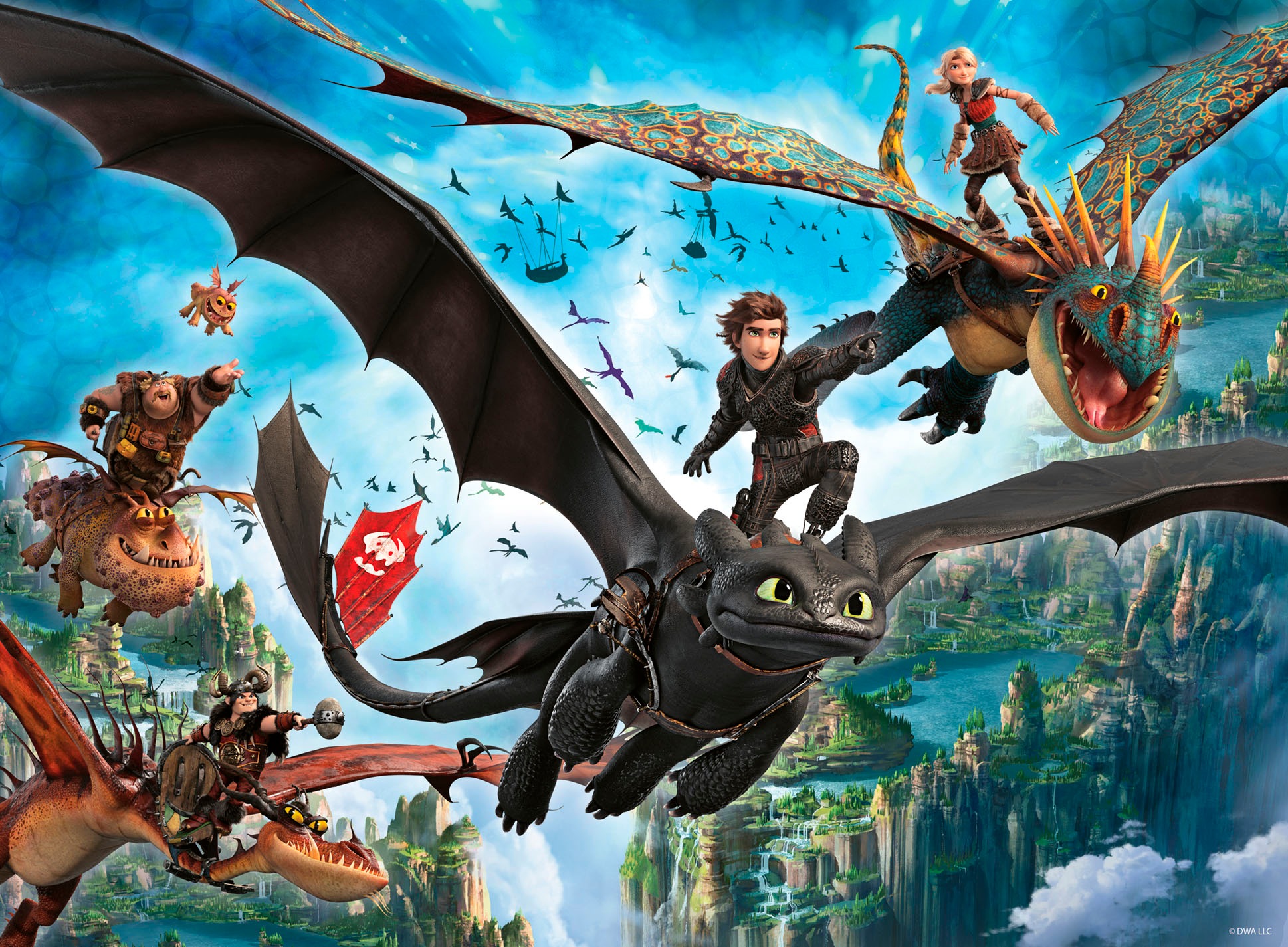 Ravensburger Puzzle »Dragons - Drachen und Helden«, Made in Germany